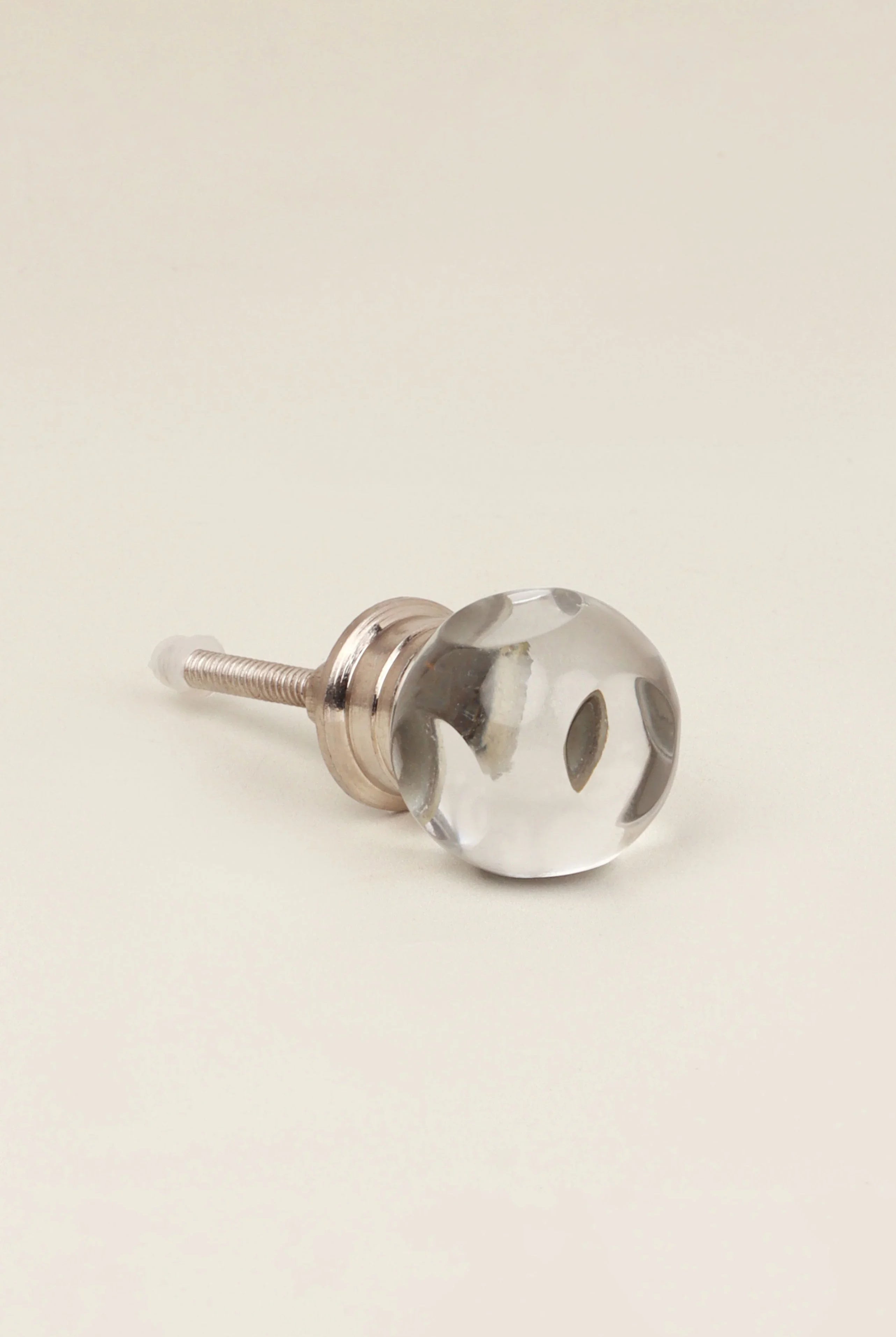 Glass Transparent Gemstone Dice Cube Cabinet Knob - G Decor