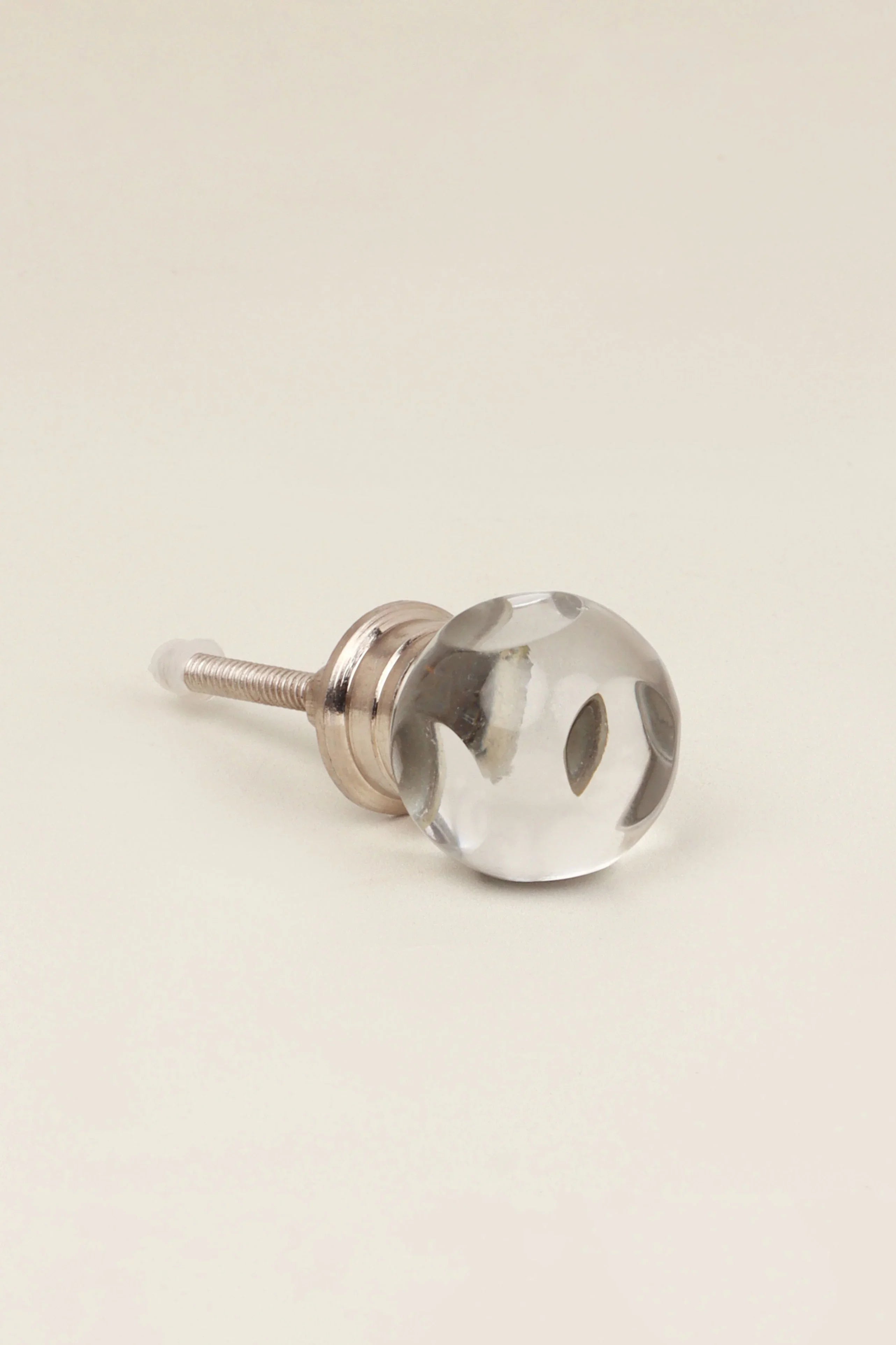 Glass Transparent Gemstone Dice Cube Cabinet Knob - G Decor