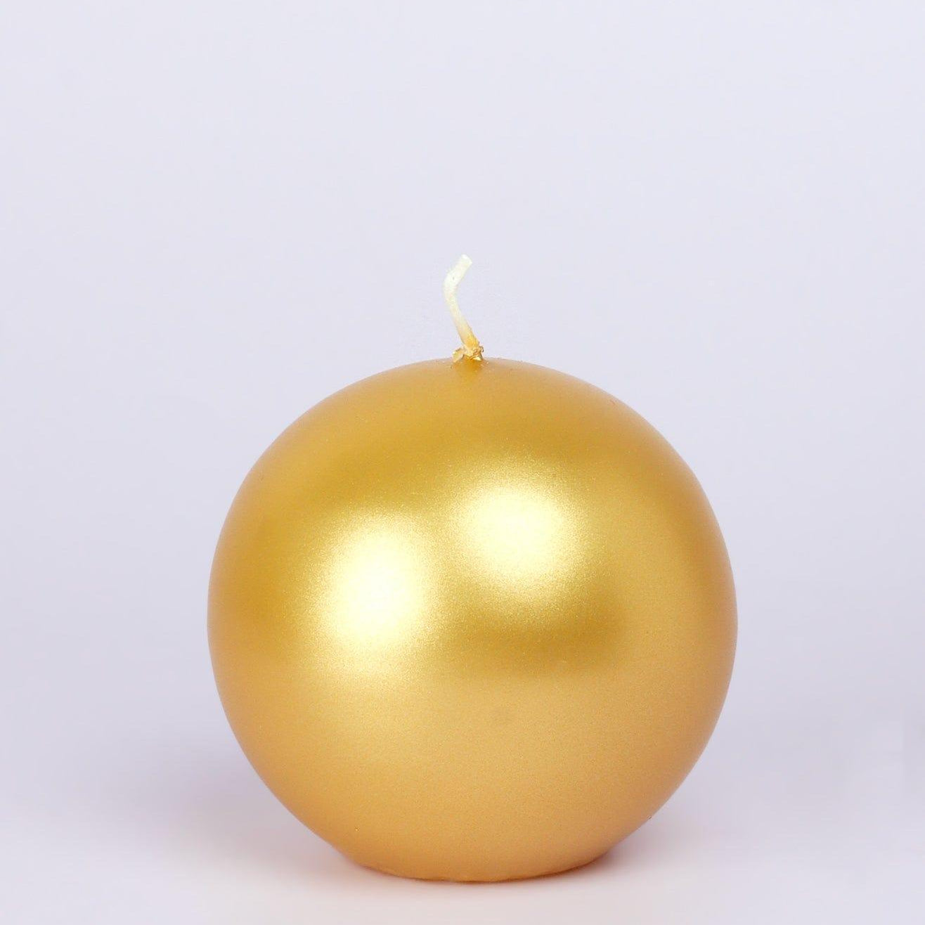 Grace Alouette Gold Lacquered Pillar and Ball Candles - G Decor