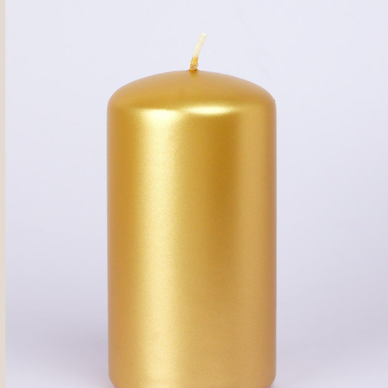 Grace Alouette Gold Lacquered Pillar and Ball Candles - G Decor