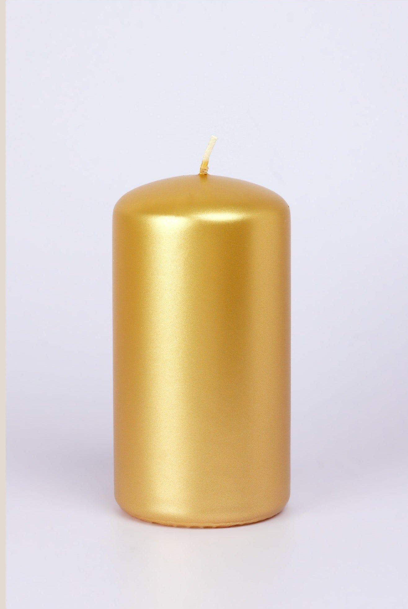 Grace Alouette Gold Lacquered Pillar and Ball Candles - G Decor