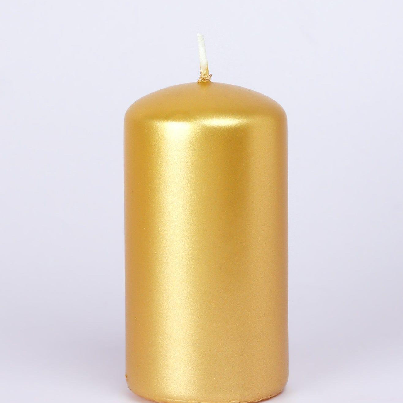 Grace Alouette Gold Lacquered Pillar and Ball Candles - G Decor
