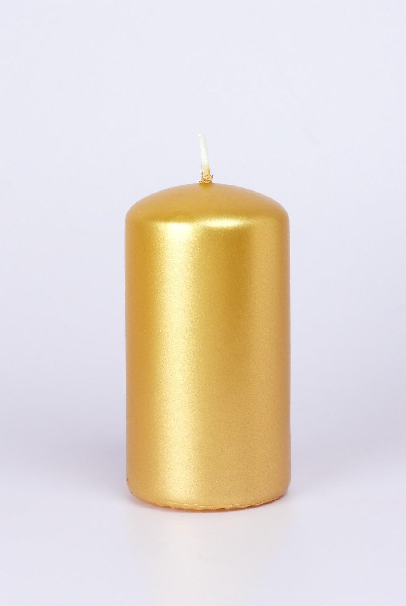 Grace Alouette Gold Lacquered Pillar and Ball Candles - G Decor