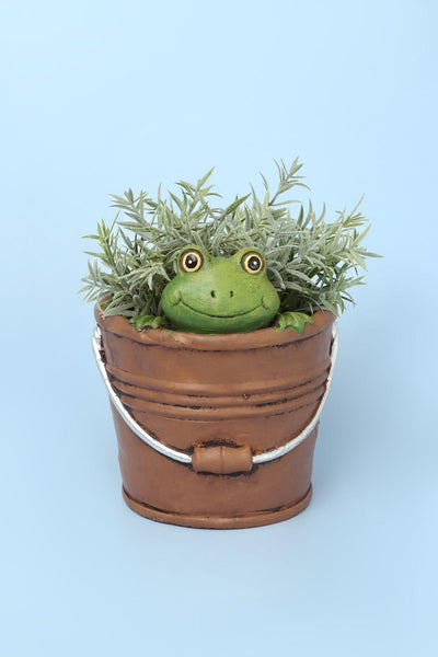 G Decor planters and vases Frog Green Frog Planter