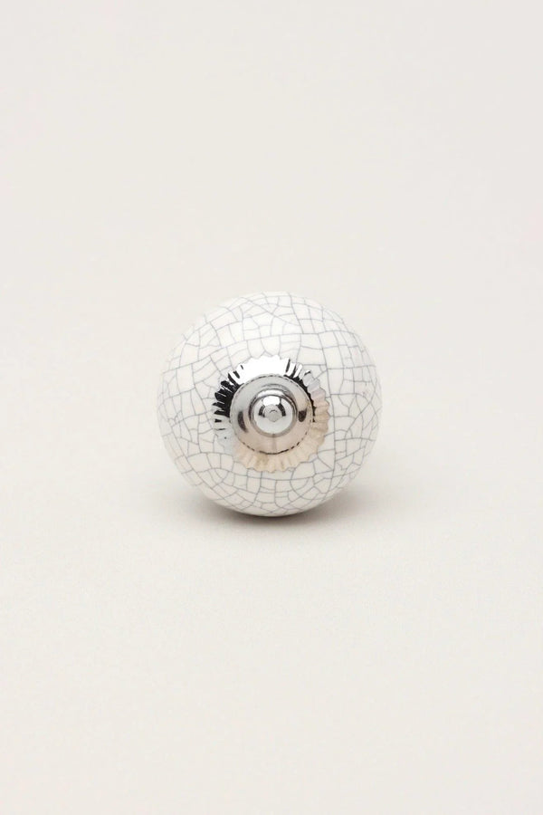 Crackle Ceramic Cabinet Knob in Pastel Colours — Multipack
