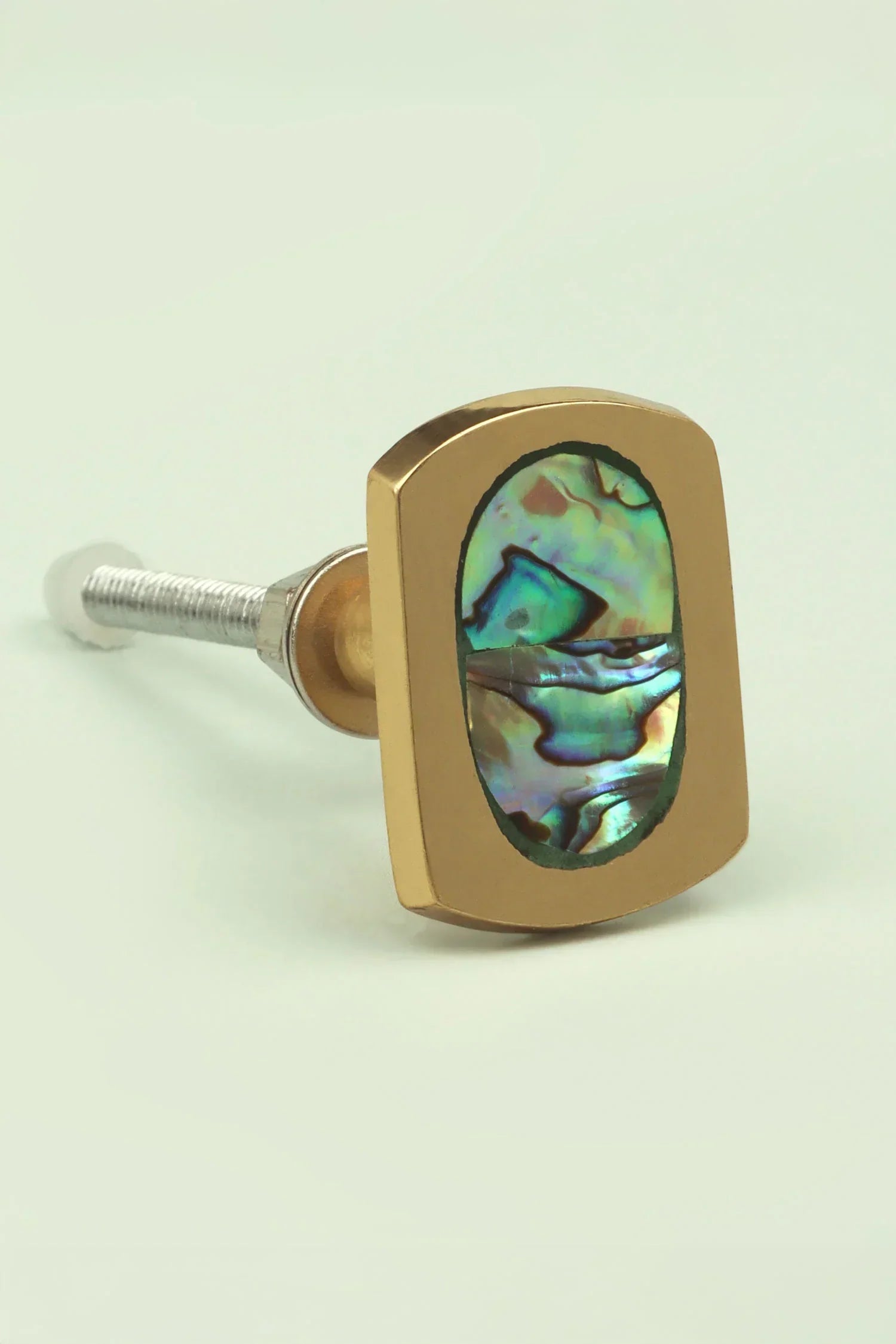 Designer Mother of Pearl Irregular Cabinet Knob — view 5, G Decor