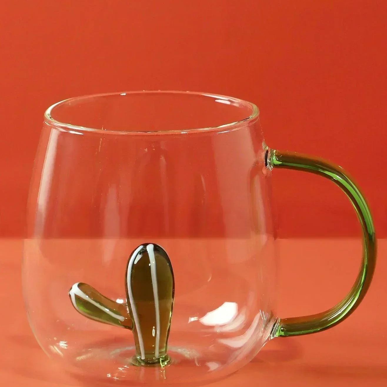 Handcrafted Surprise Glass Mug With Hidden 3D Magic Inside - G Decor