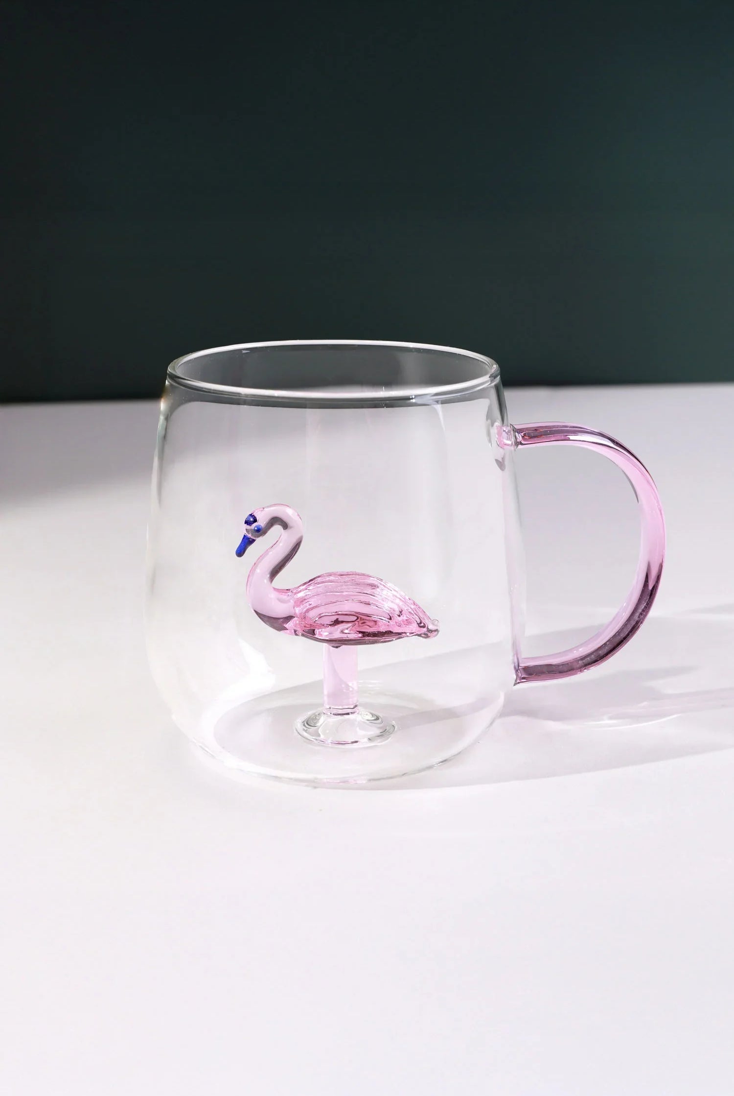 Handmade Cute Animals Glass Mug & Cup Collection Clear Tea & Coffee Drinkware with Figurines Inside - G Decor