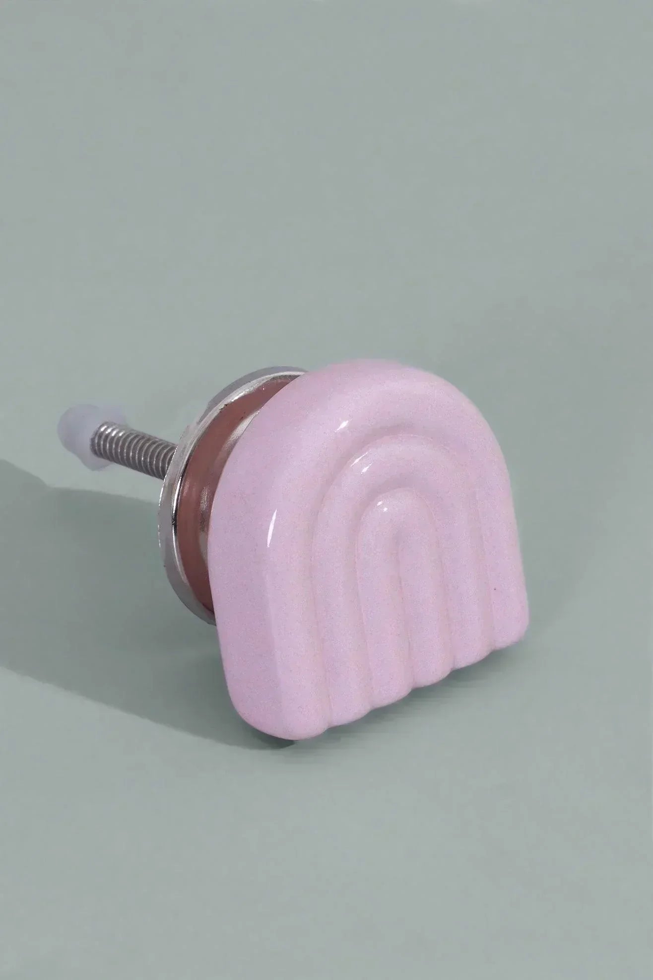 Happy Rainbow Pastel Ceramic Cabinet Knob — view 5, G Decor
