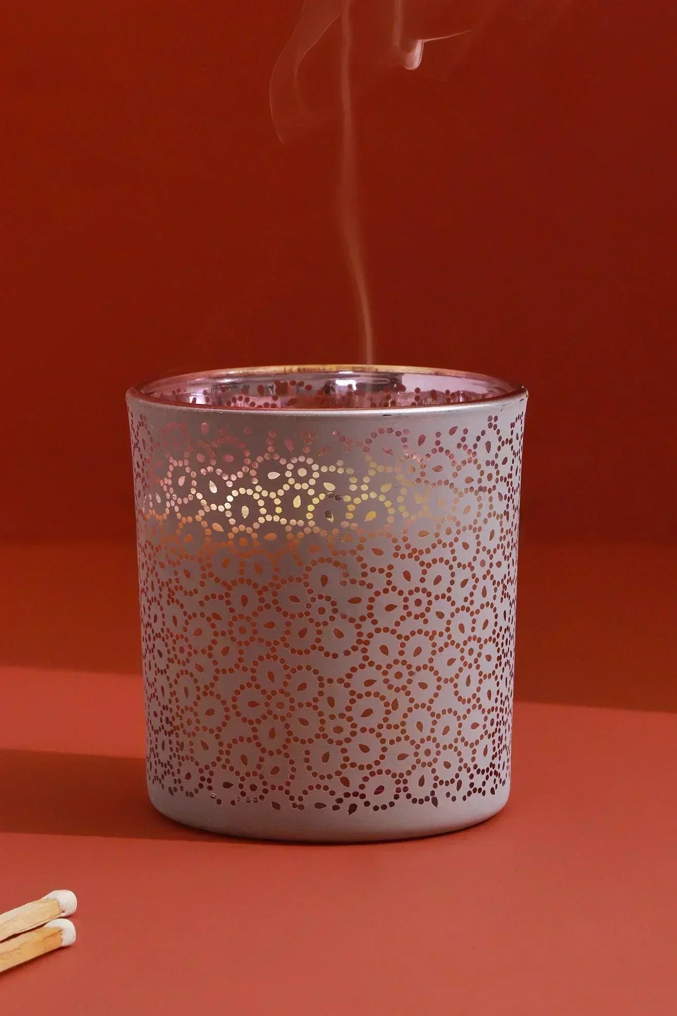 Mira Candle Co. Fresh Moso Bamboo Soy Wax Pair in White Glass — alternate view, G Decor