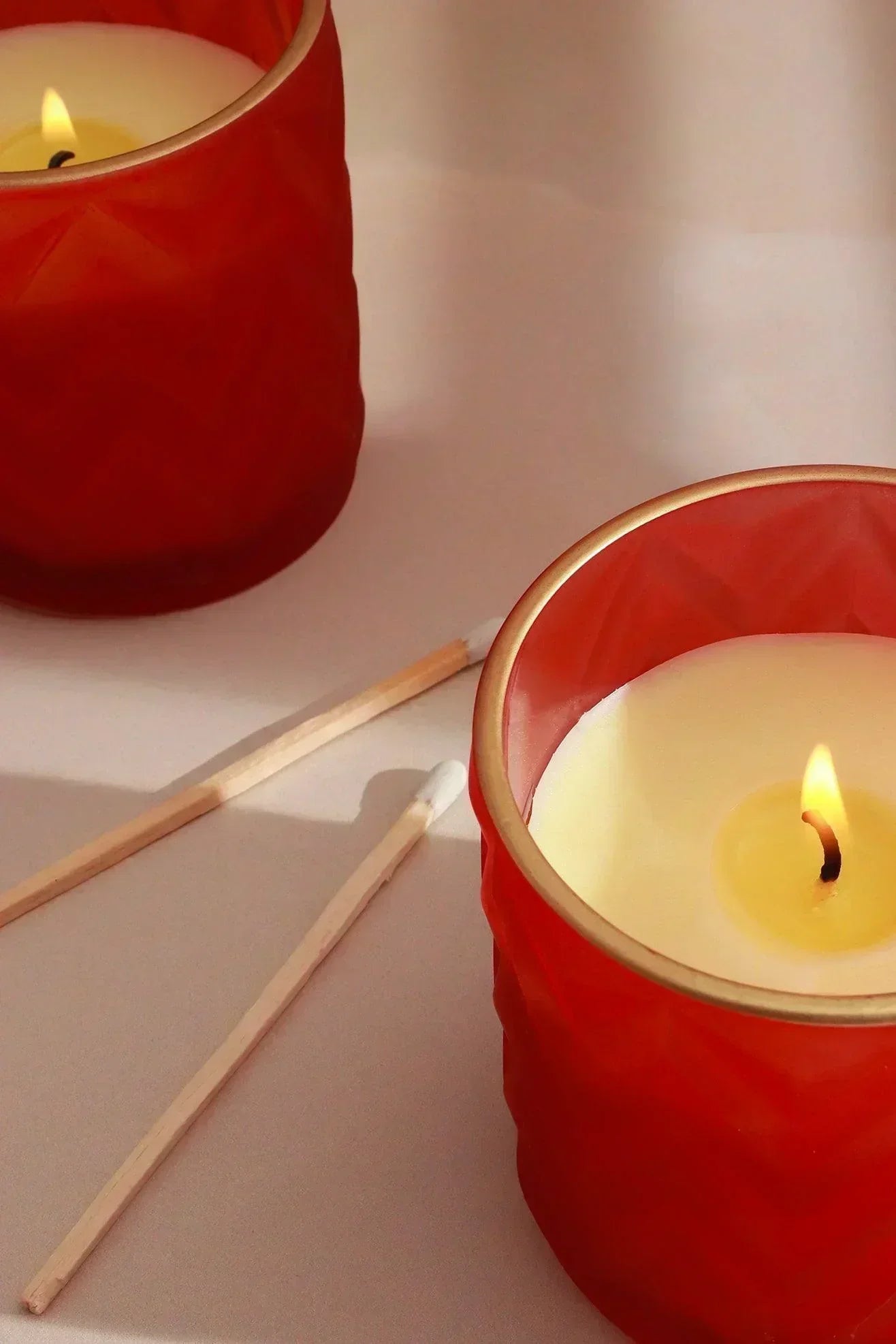 Mira Candle Co. Fresh Cotton Soy Wax Pair — alternate view, G Decor