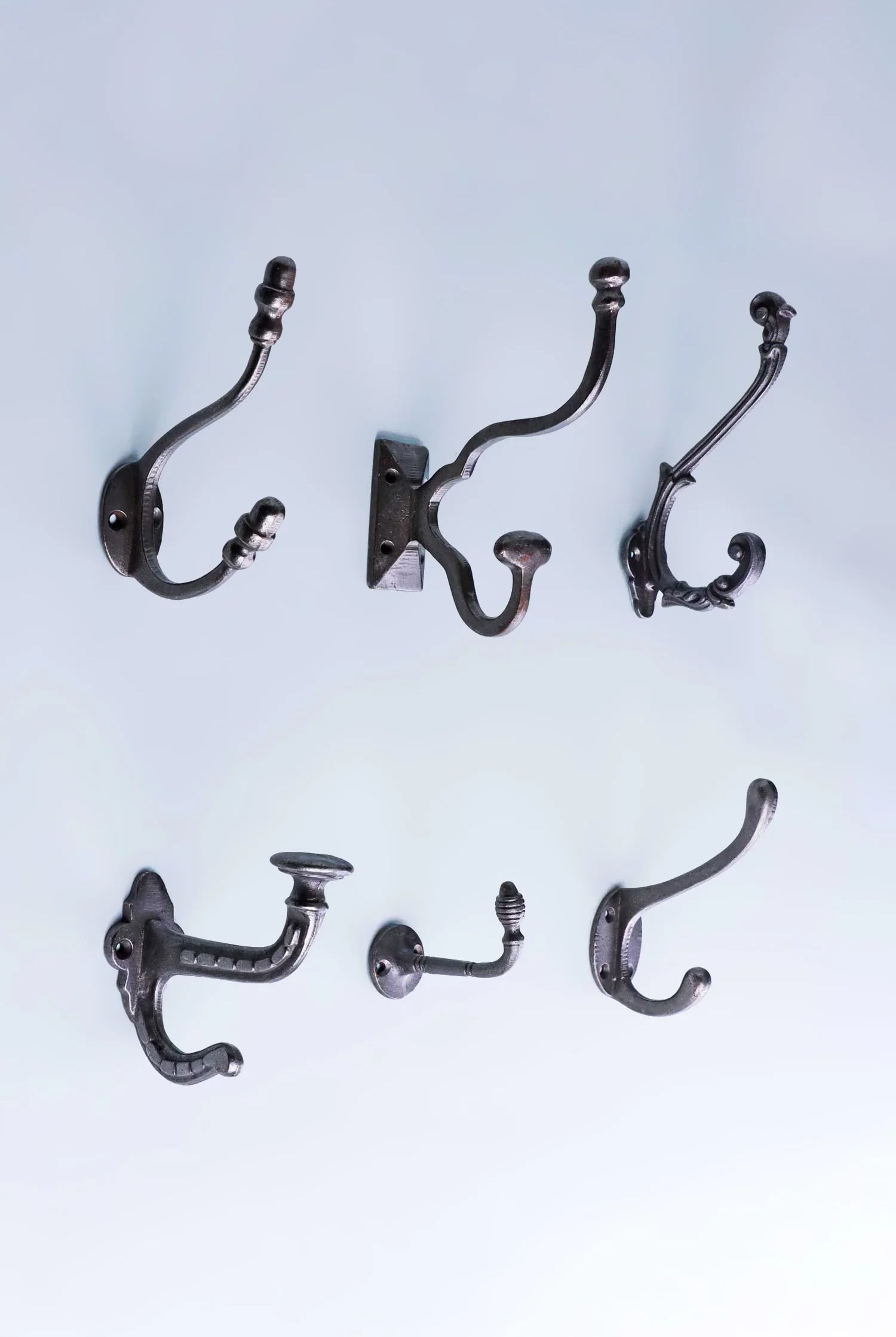 Heavy-Duty Cast Iron Coat Hooks Decorative Antique Wall Hooks - G Decor
