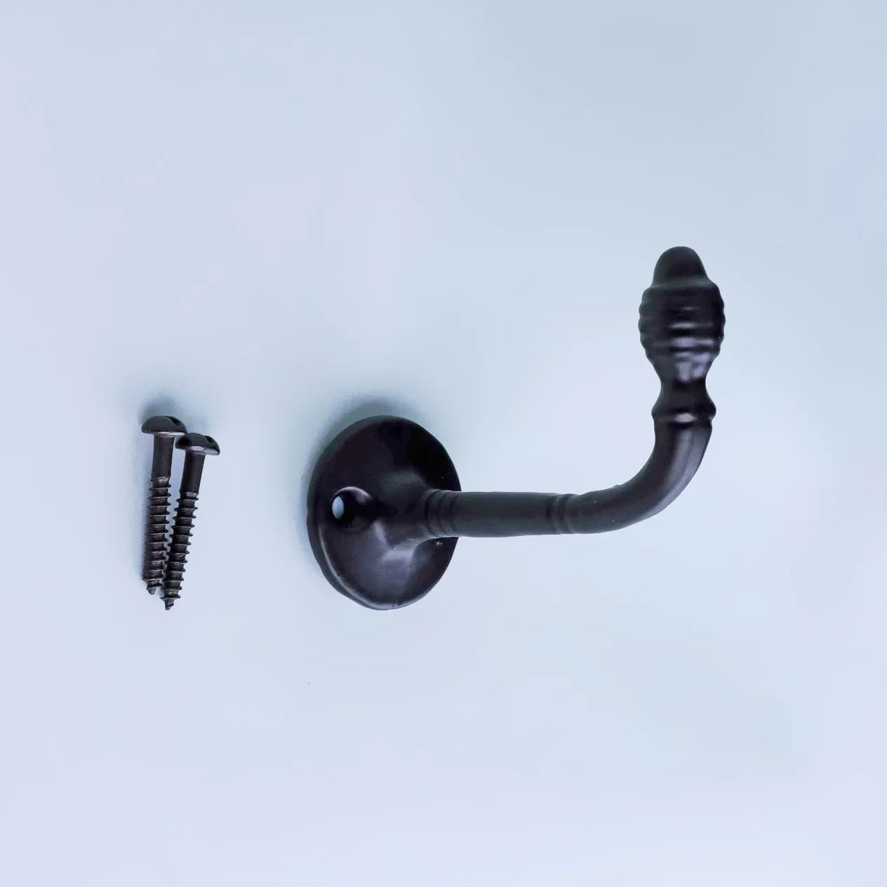 Heavy-Duty Traditional Black Cast Iron Coat Hooks - G Decor