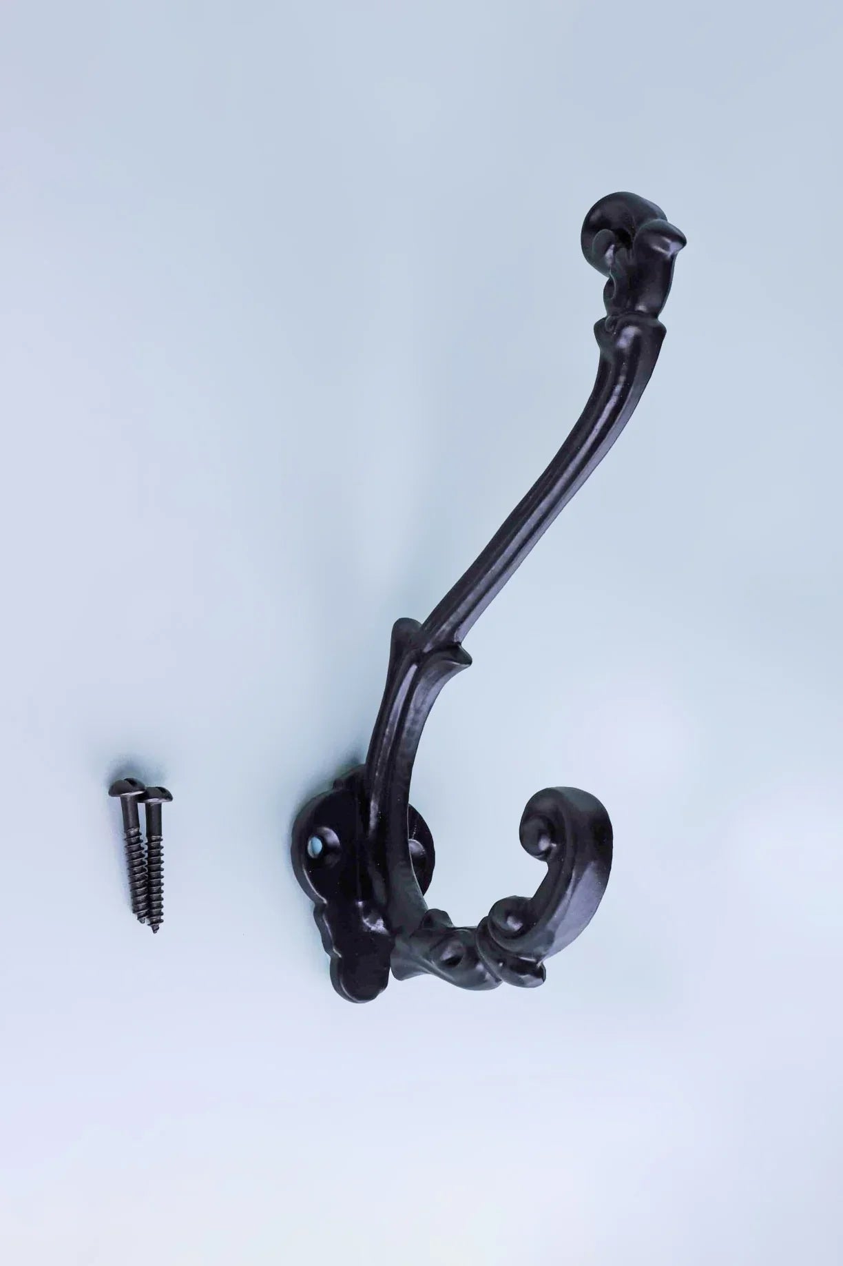 Heavy-Duty Traditional Black Cast Iron Coat Hooks - G Decor
