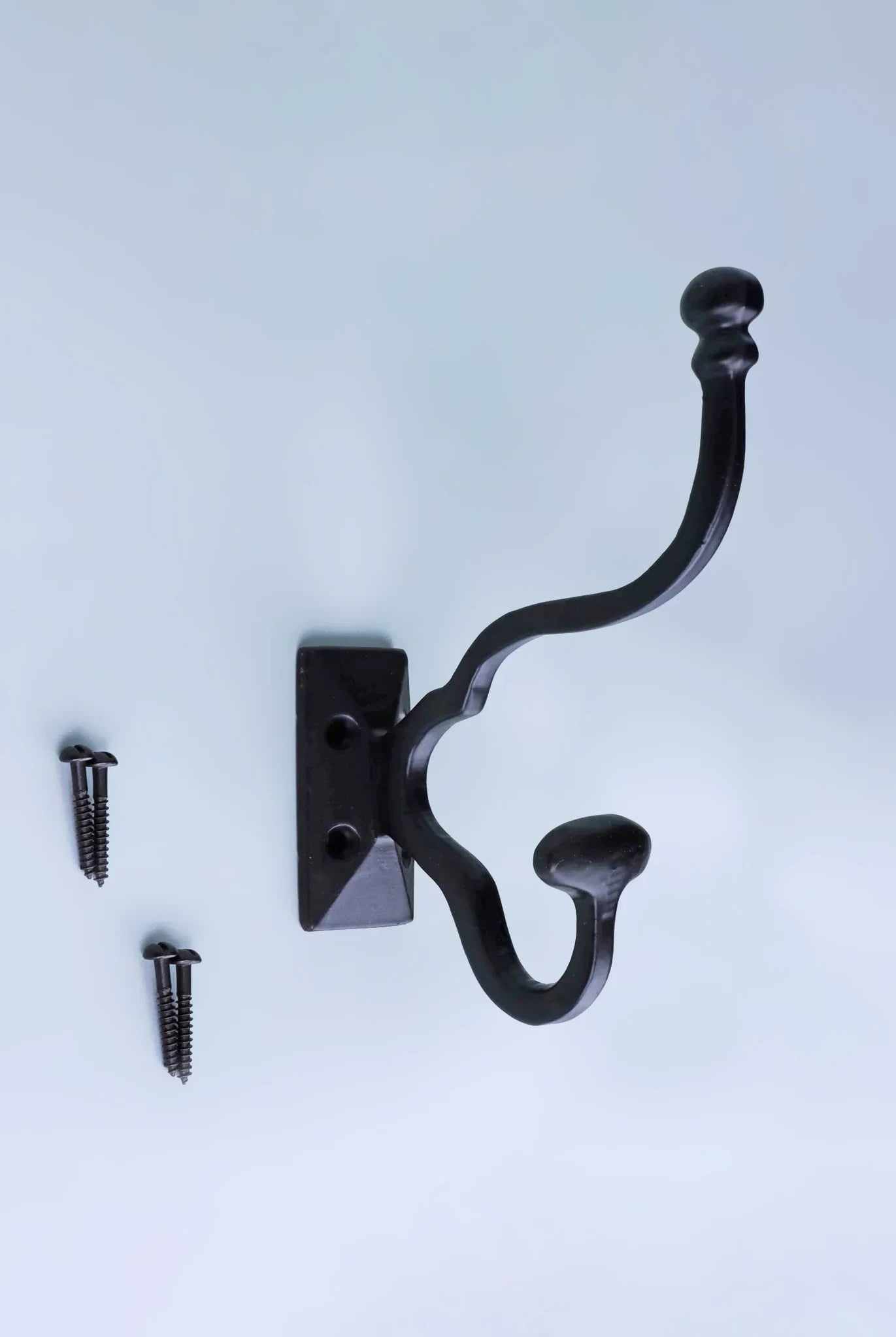 Heavy-Duty Traditional Black Cast Iron Coat Hooks - G Decor