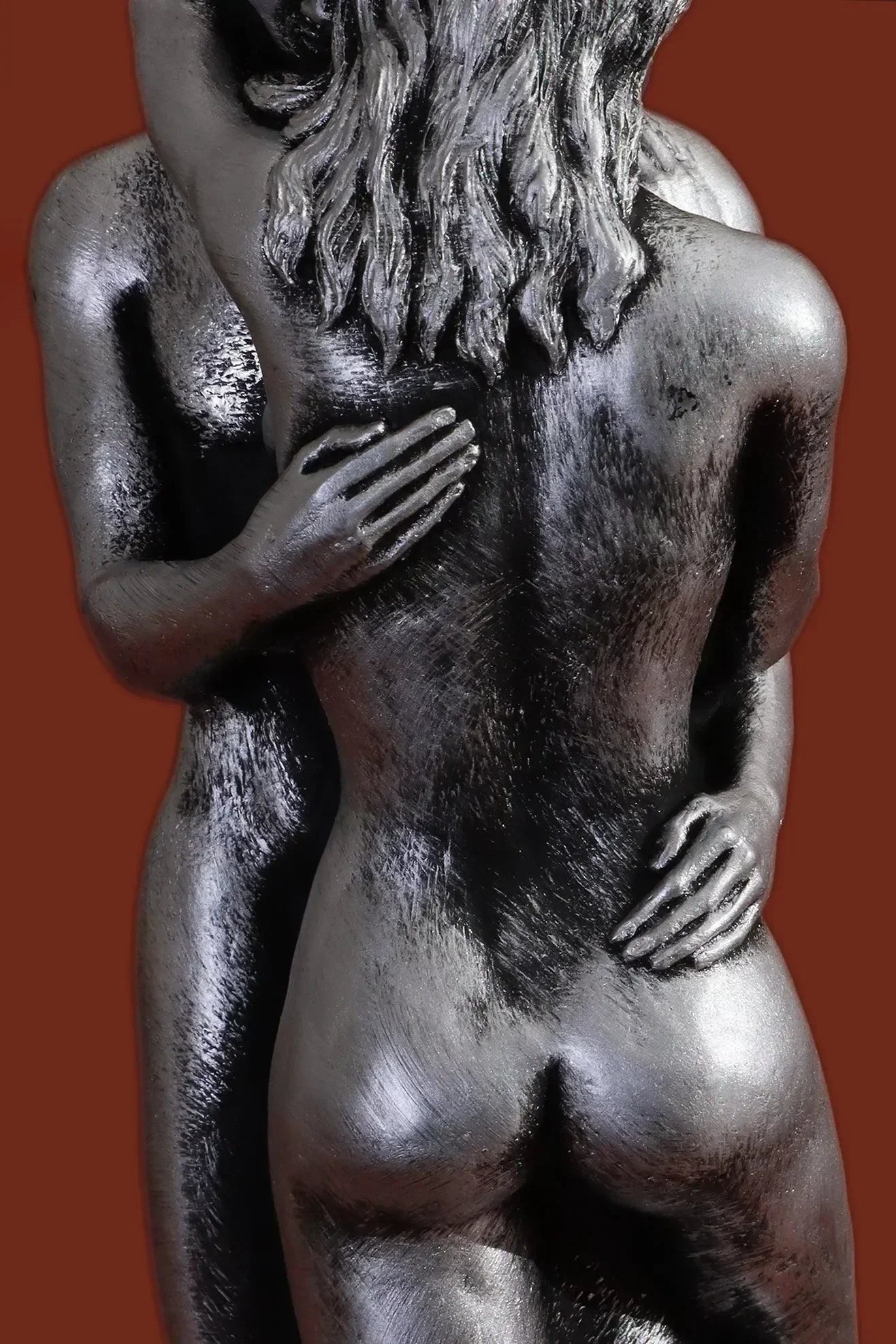 infinita-intertwine-balance-large-sculptural-candle-hand-finished-cast-wax-form-in-silver-finish-g-decor-36928 - G Decor