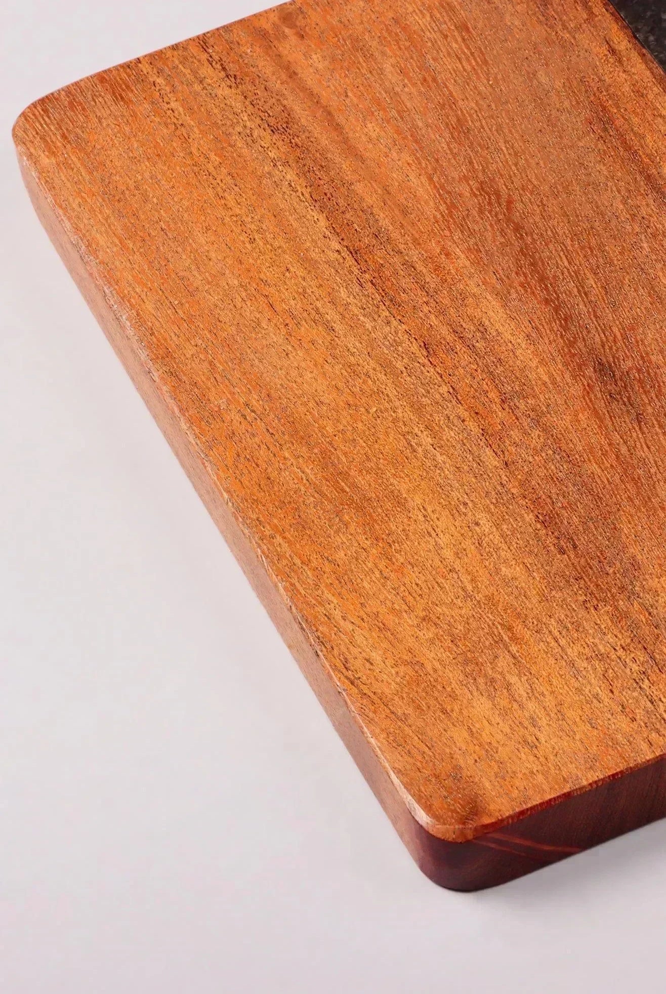 Large Black Marble and Wood Chunky Chopping and Charcuterie Board - G Decor