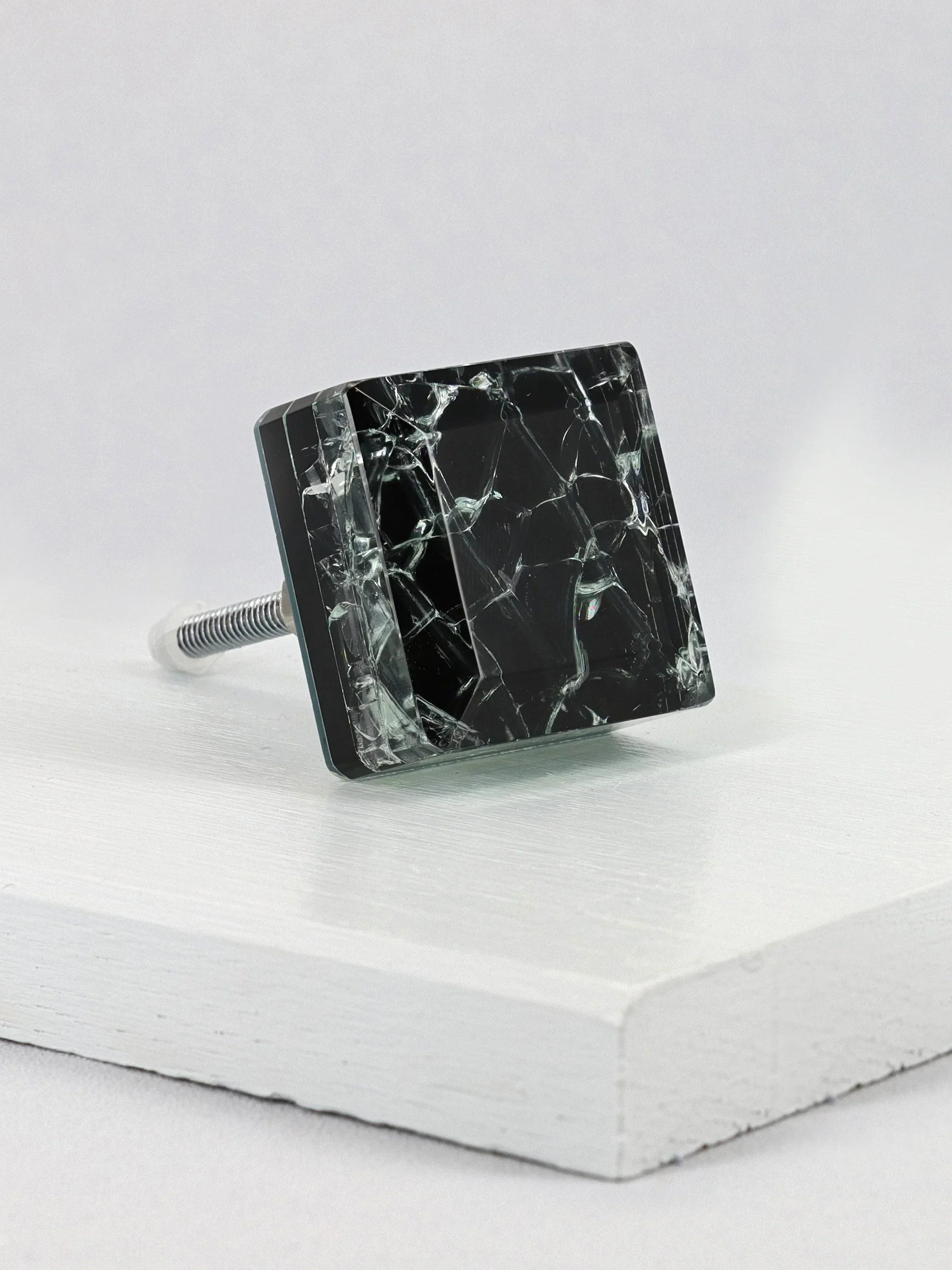 maison-square-crystal-crackle-mirror-glass-pull-knobs-g-decor-27055 - G Decor