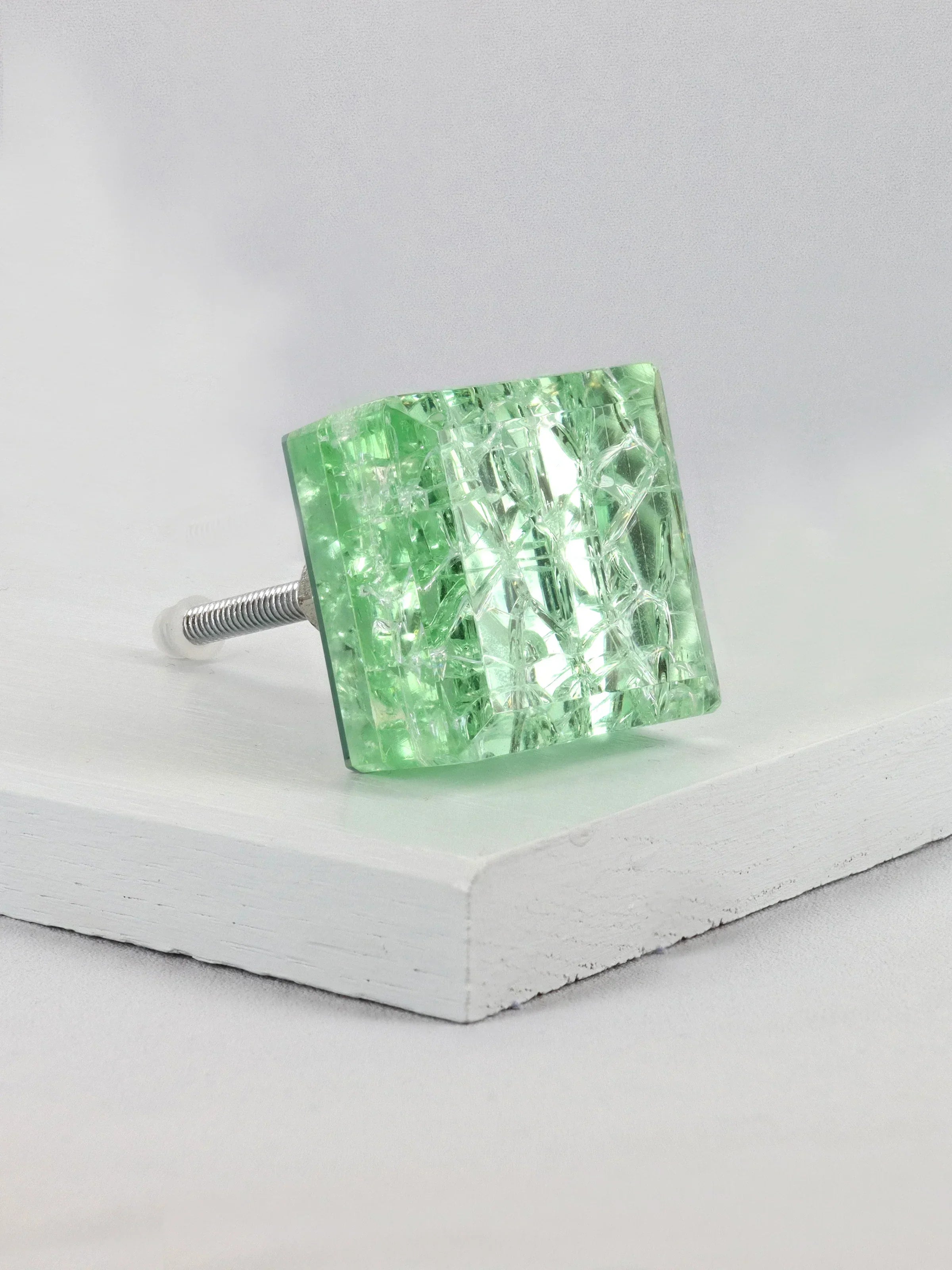 maison-square-crystal-crackle-mirror-glass-pull-knobs-g-decor-39343 - G Decor