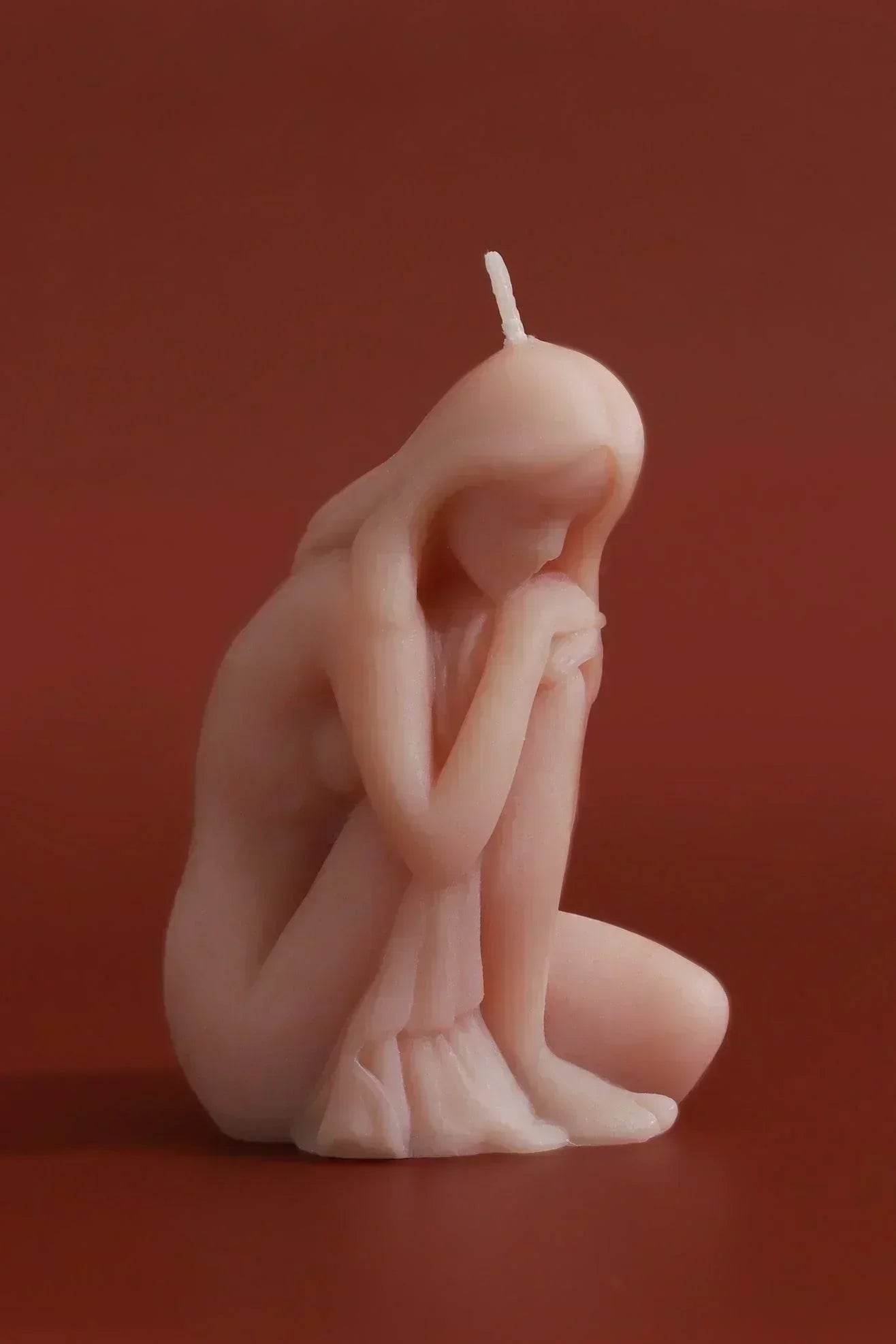 Muse and Form Soy Wax Sculptural Candles in Male and Female Figures — lifestyle view, G Decor