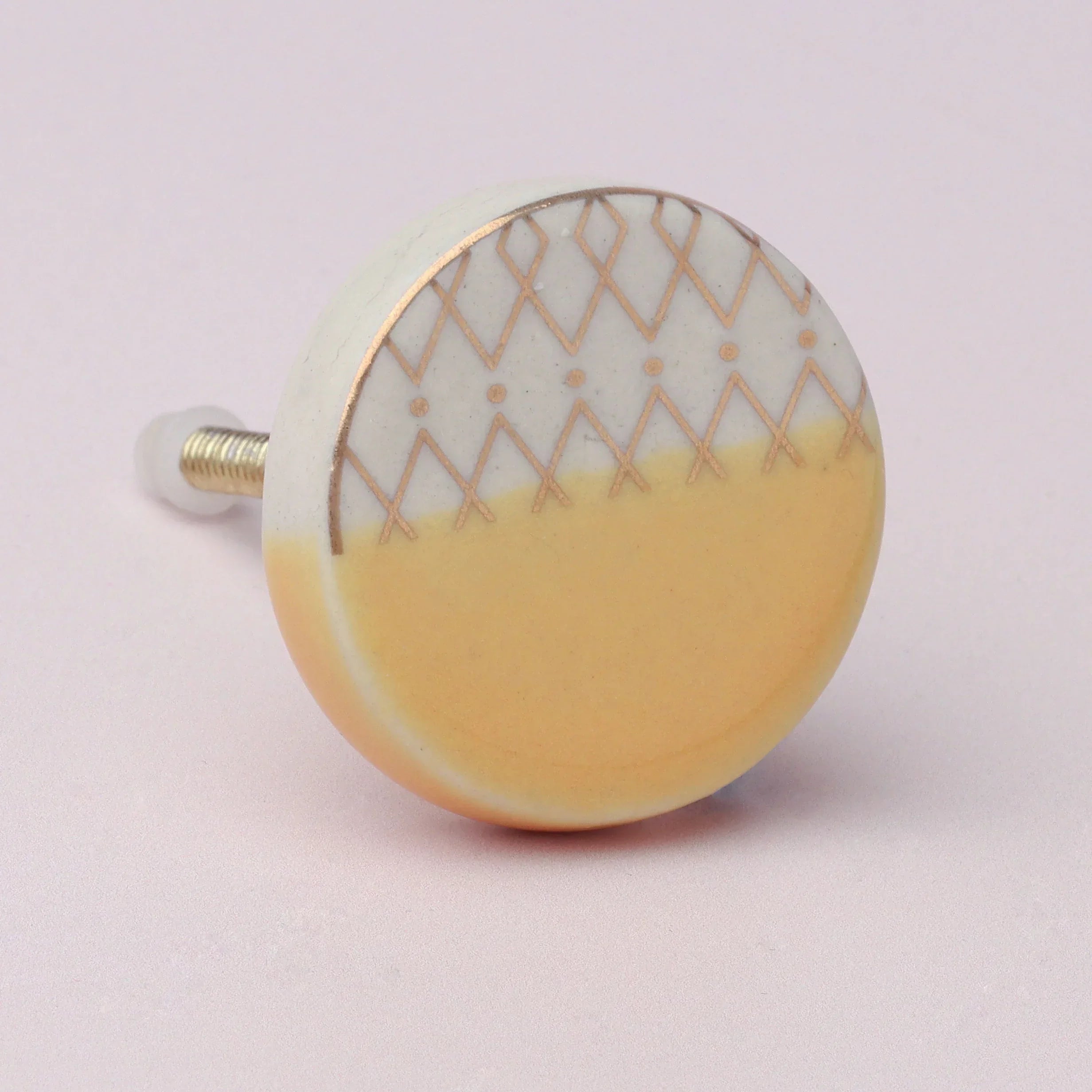 Oro Ceramic Door Knob & Handle Chic Finish - G Decor