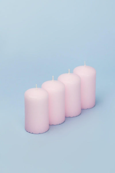 G Decor Candles & Candle Holders Pink Pack Of 4 Cherry Blossom Scented Candles