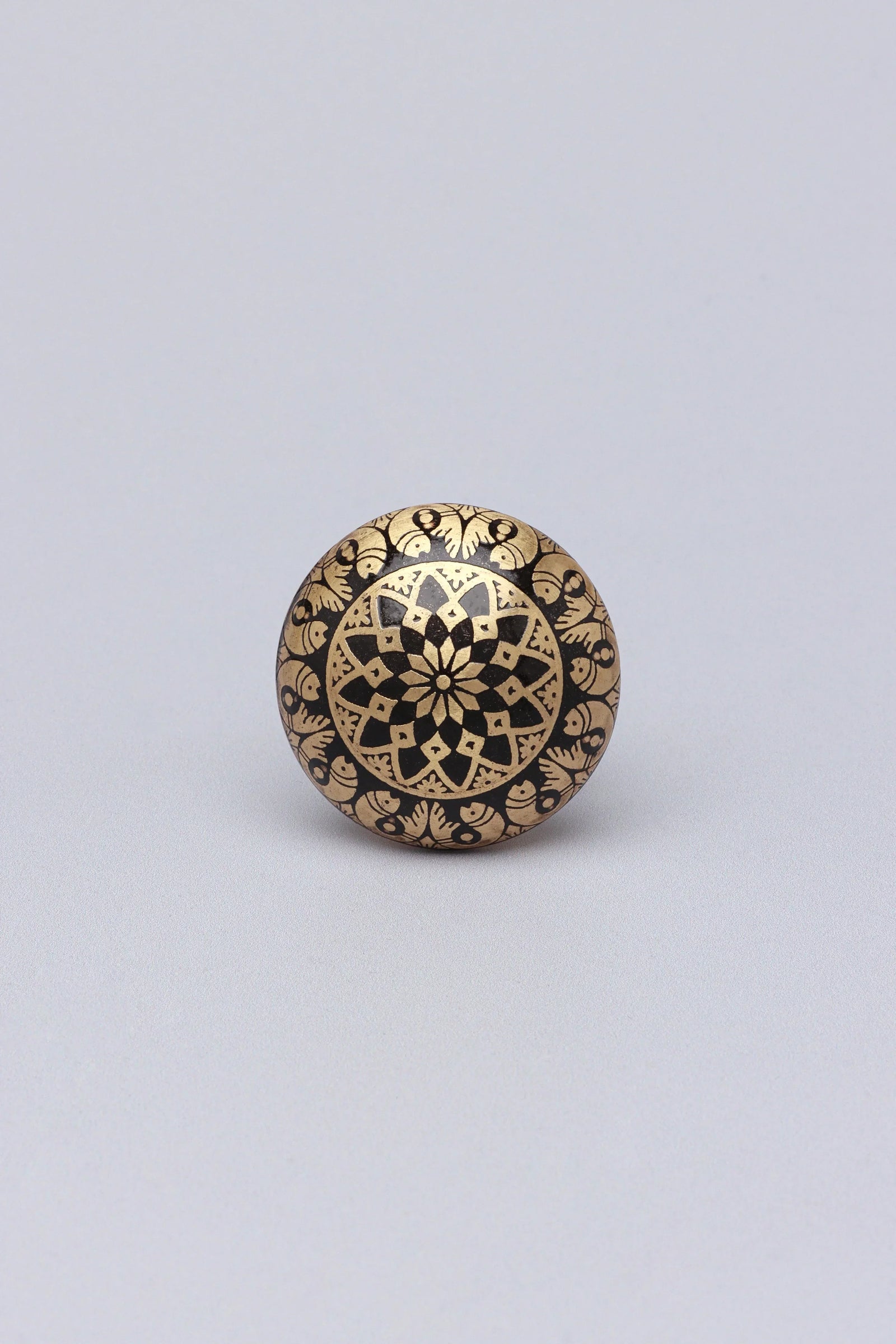 Palais Étoile Polished Brass Cabinet Knob — lifestyle view, G Decor