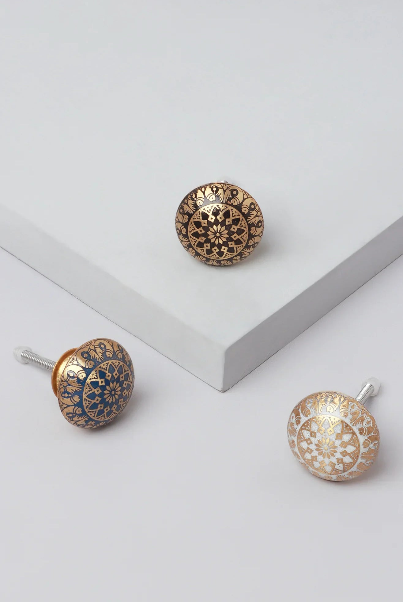 Palais Étoile Gold Brass Door Knob Cupboard Drawer - G Decor