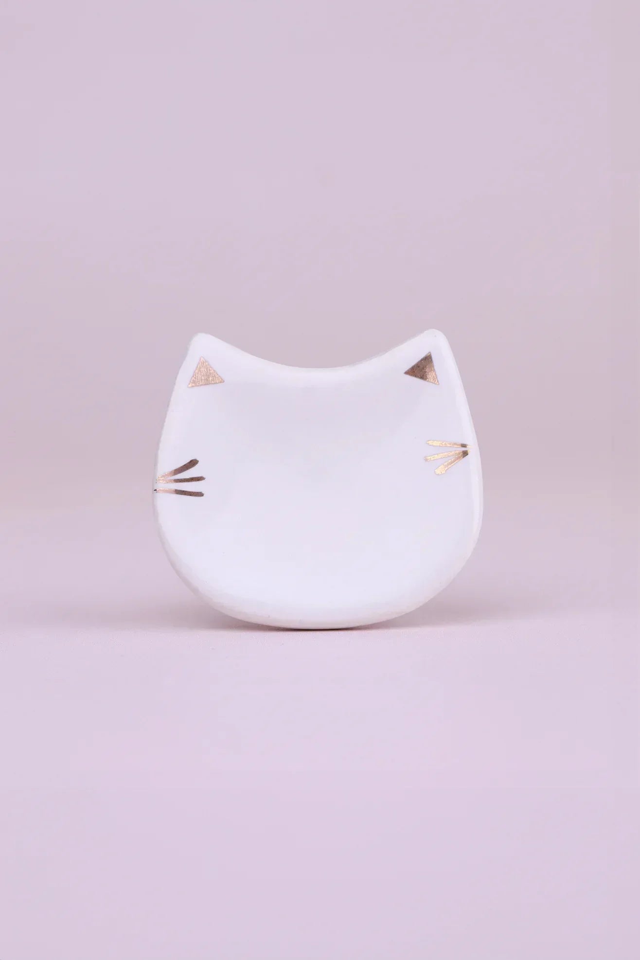 Pawfect Playful Cat Ceramic Cabinet Knob — close-up view, G Decor