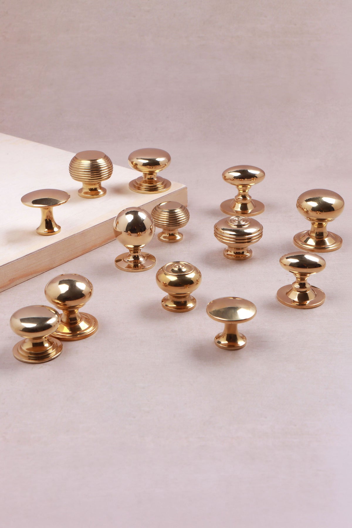 Polished Brass Door Knobs Collection solid brass hardware, second view