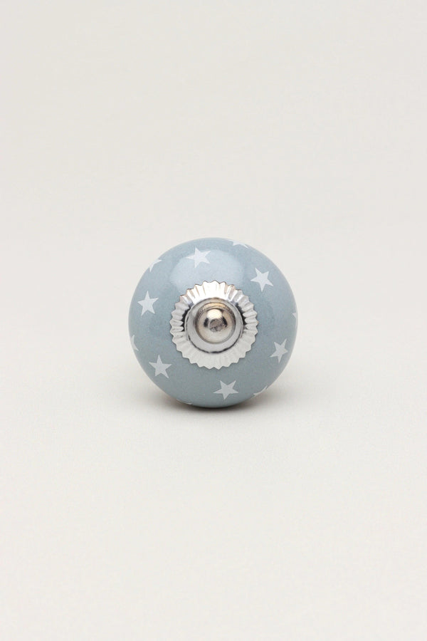 Polka Star Hand-Painted Ceramic Cabinet Knob — Multipack