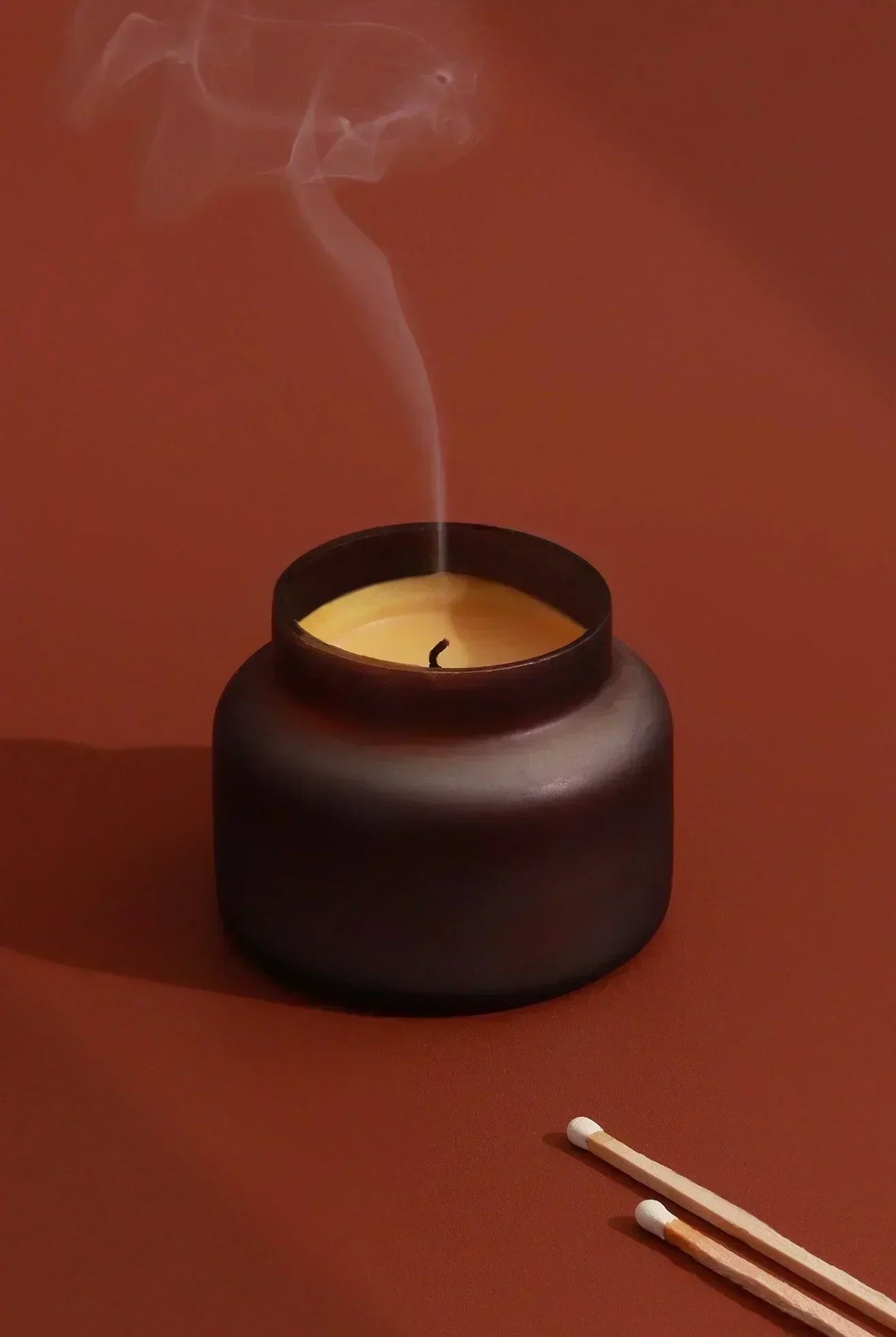 Rasa Nocturne Musk Scented Candle in Frosted Black Glass - G Decor