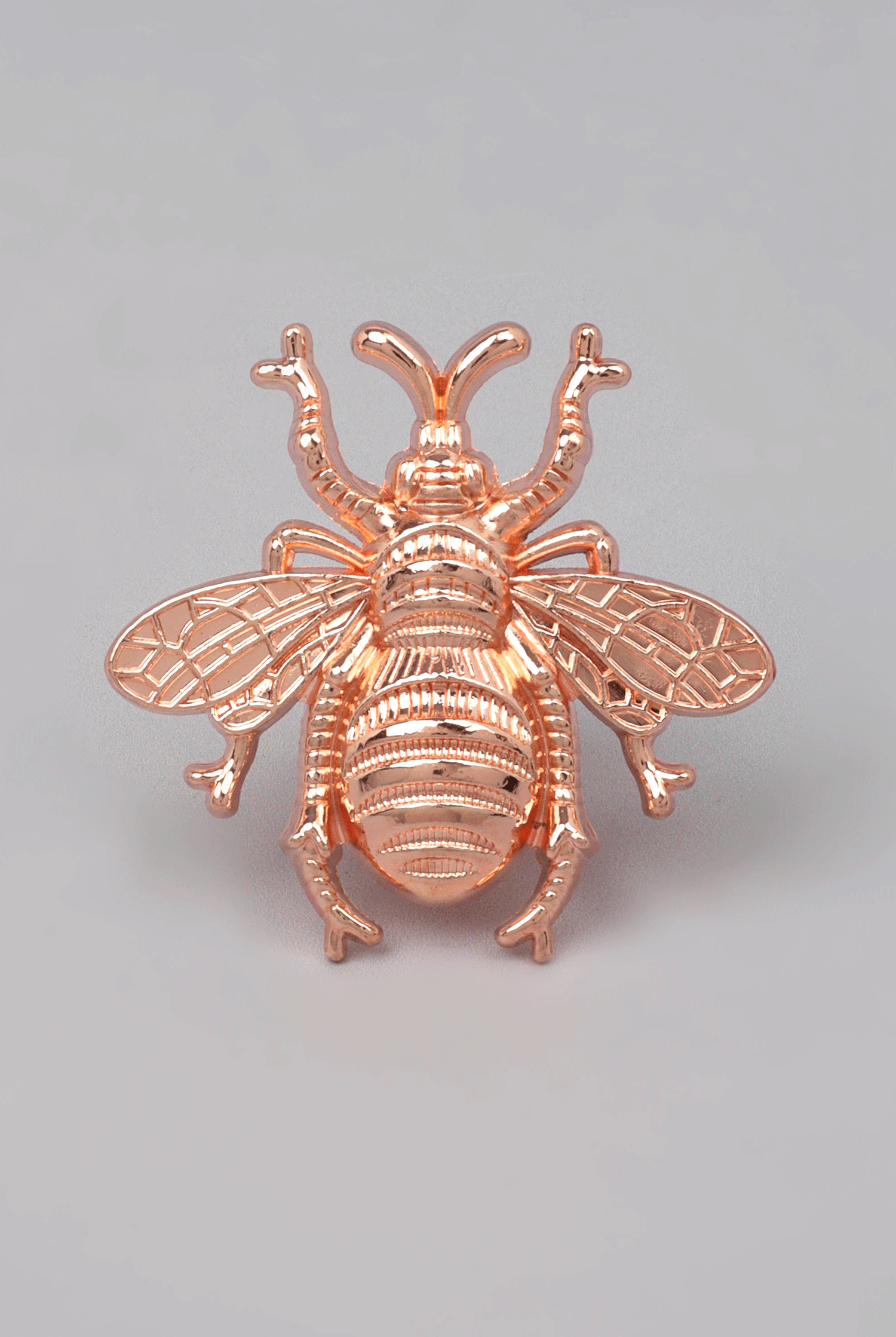 Rose Gold Queen Bee Handle And Silver Honeybee Knob - G Decor