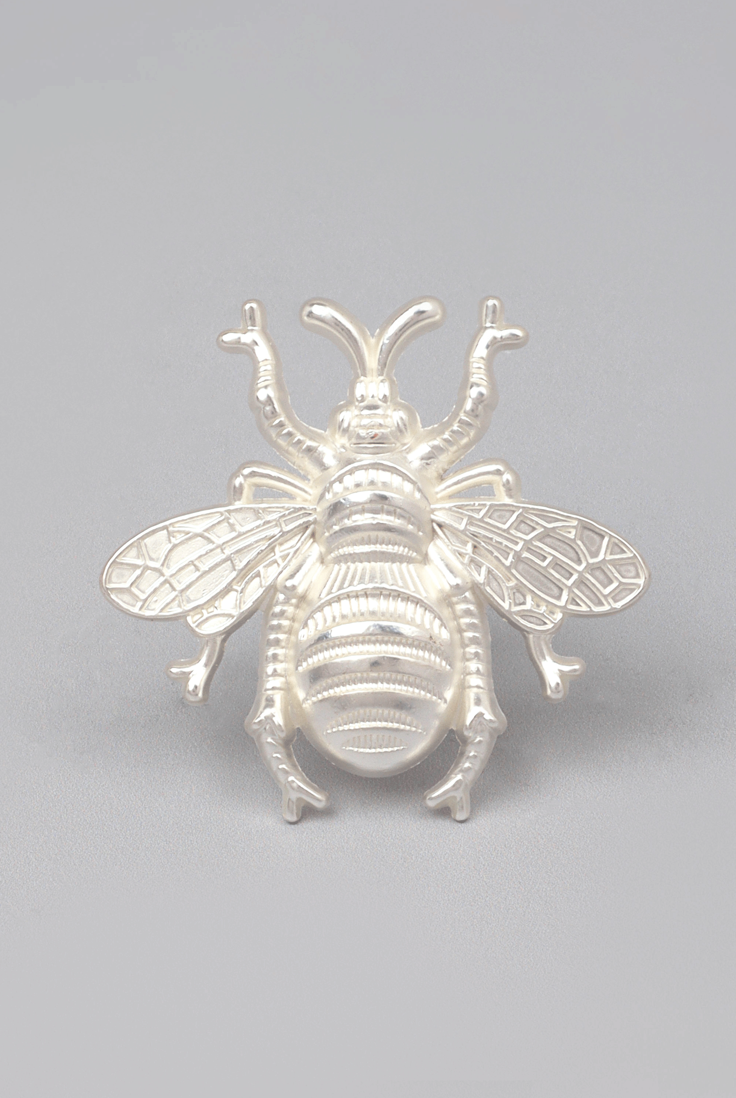 Rose Gold Queen Bee Handle And Silver Honeybee Knob - G Decor