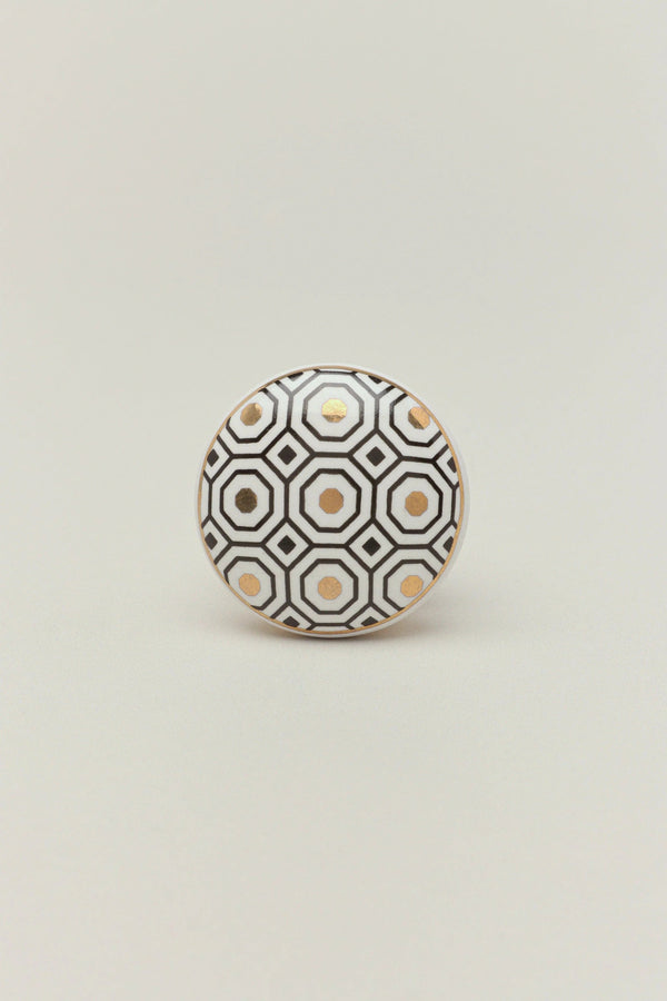 Royal Gold Luxury Ceramic Cabinet Knob — Multipack