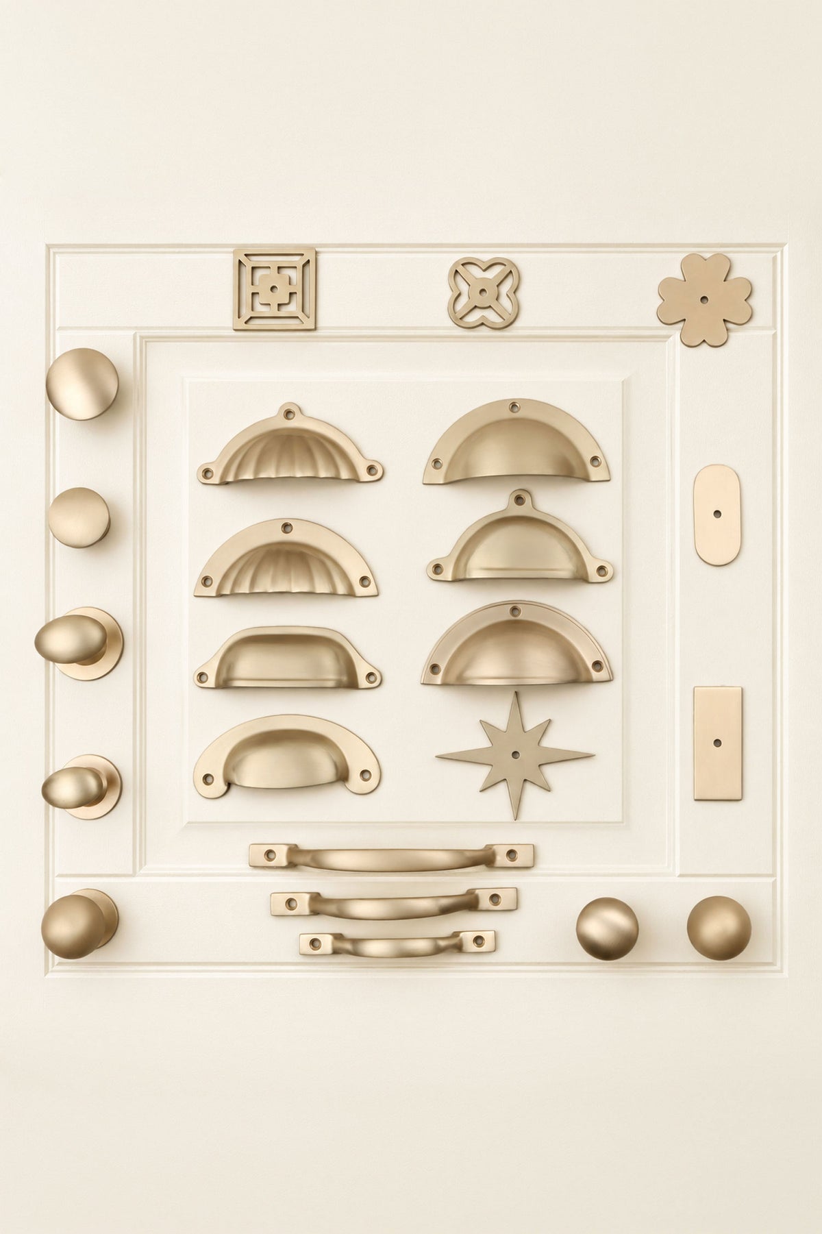 Satin Brass Collection 2 solid brass hardware