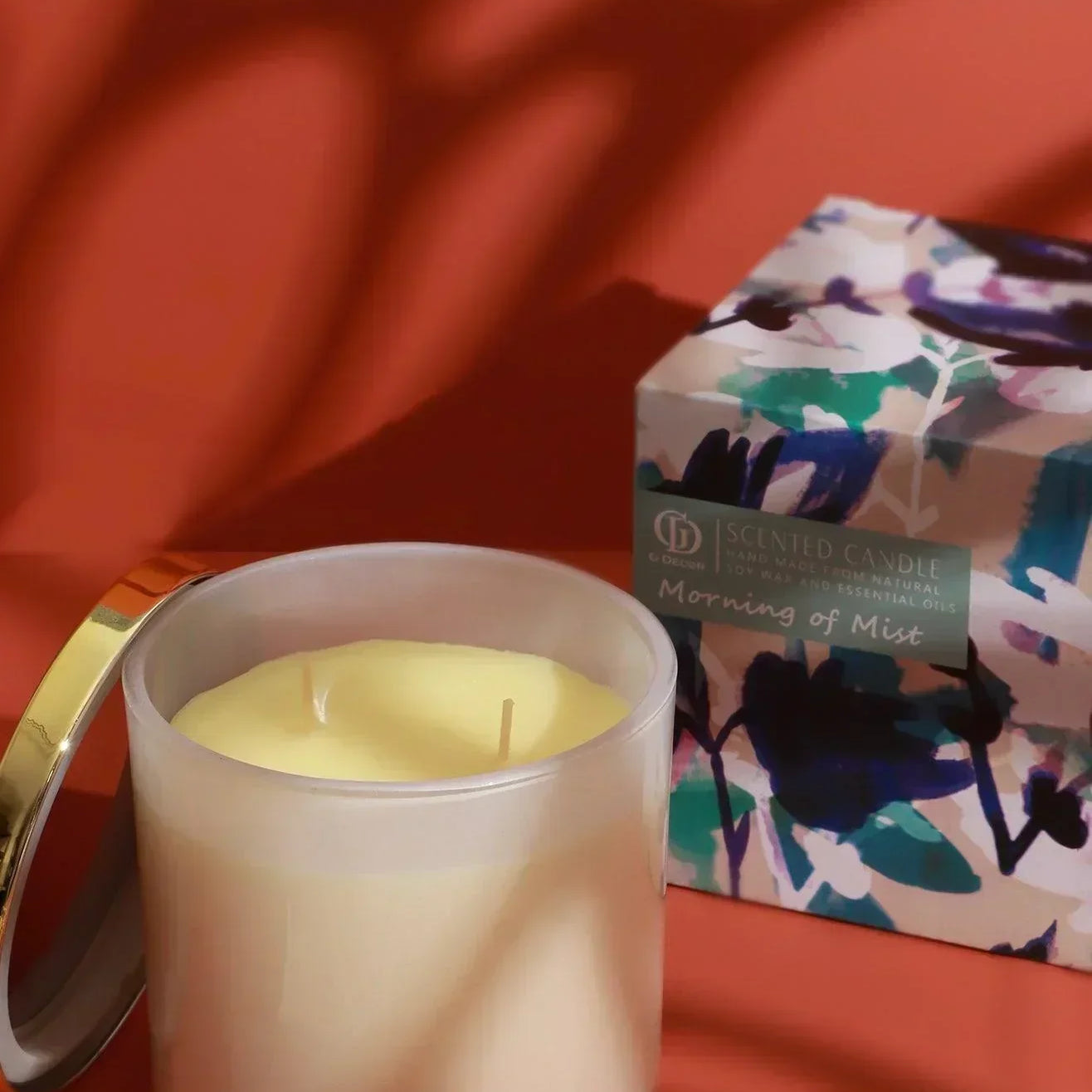 Scented Luna White Jasmine Soy Glass Large, Perfect for Meditation, Jar Candle - G Decor