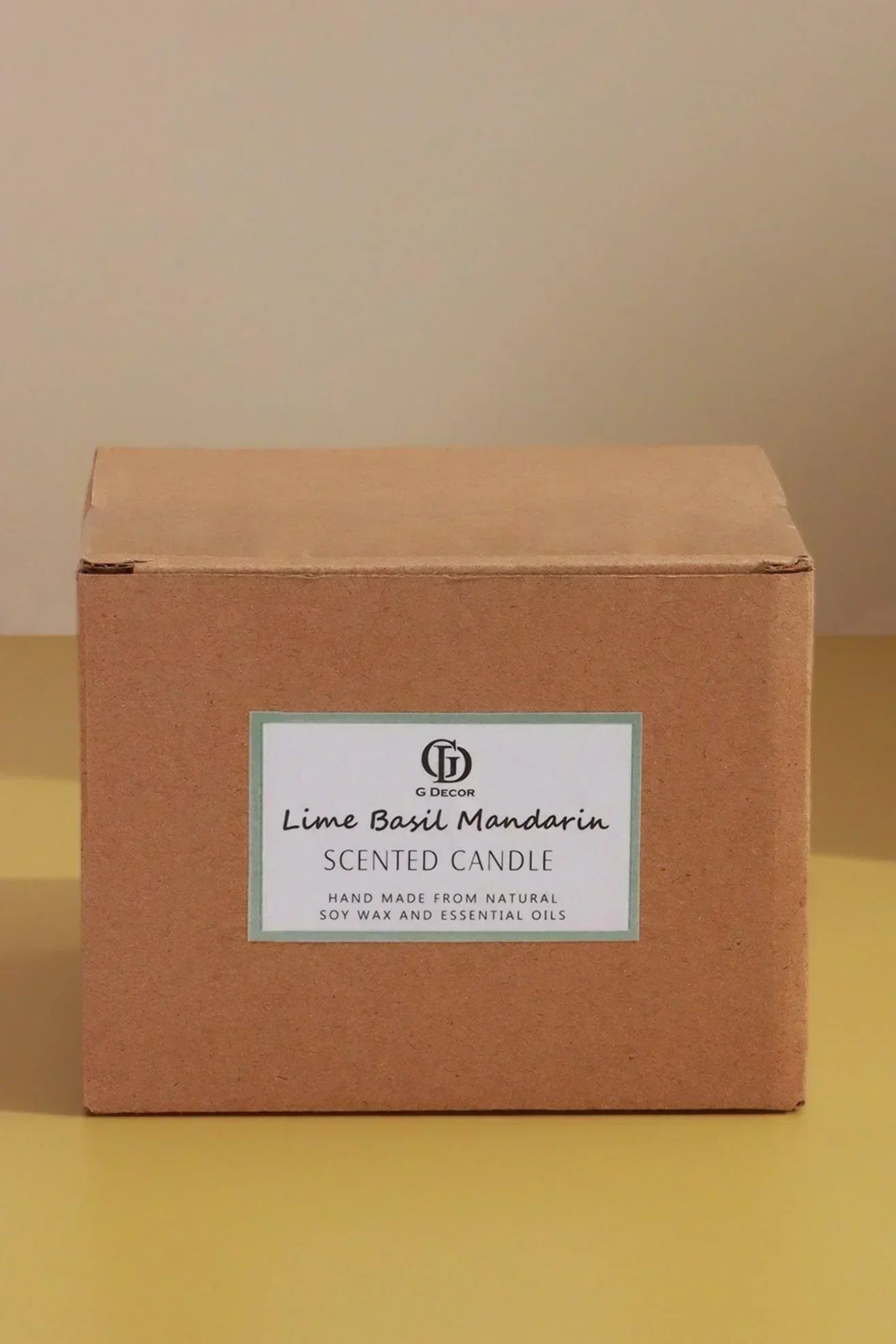 Sicilia Verde Soy Wax Scented Candle in Sandalwood Lime and Basil — view 7, G Decor