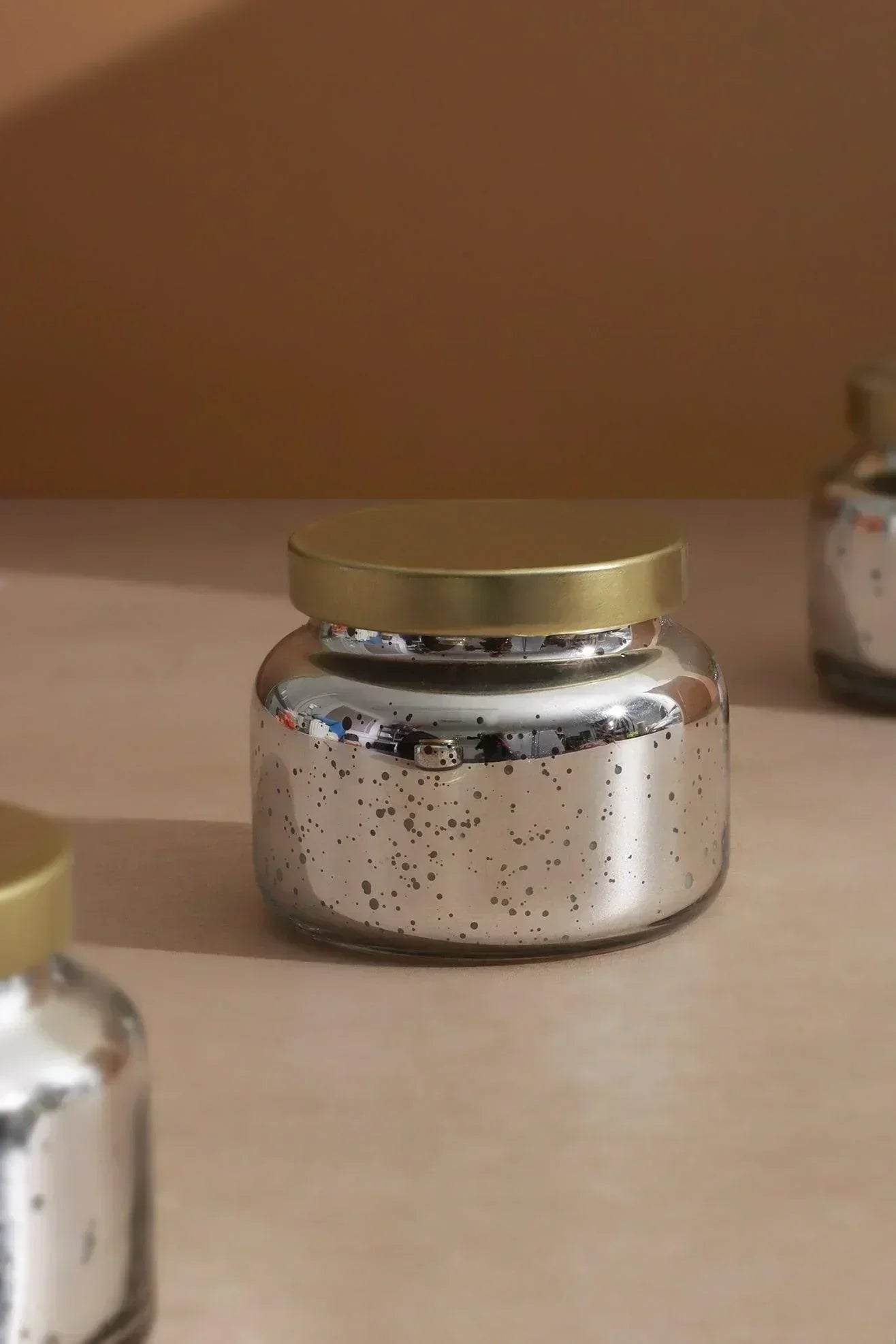 Set of 3 Aurielle Linen Fragrance Hand-Poured Soy Wax Jar Candles With Lid Mercury Silver Finish - G Decor