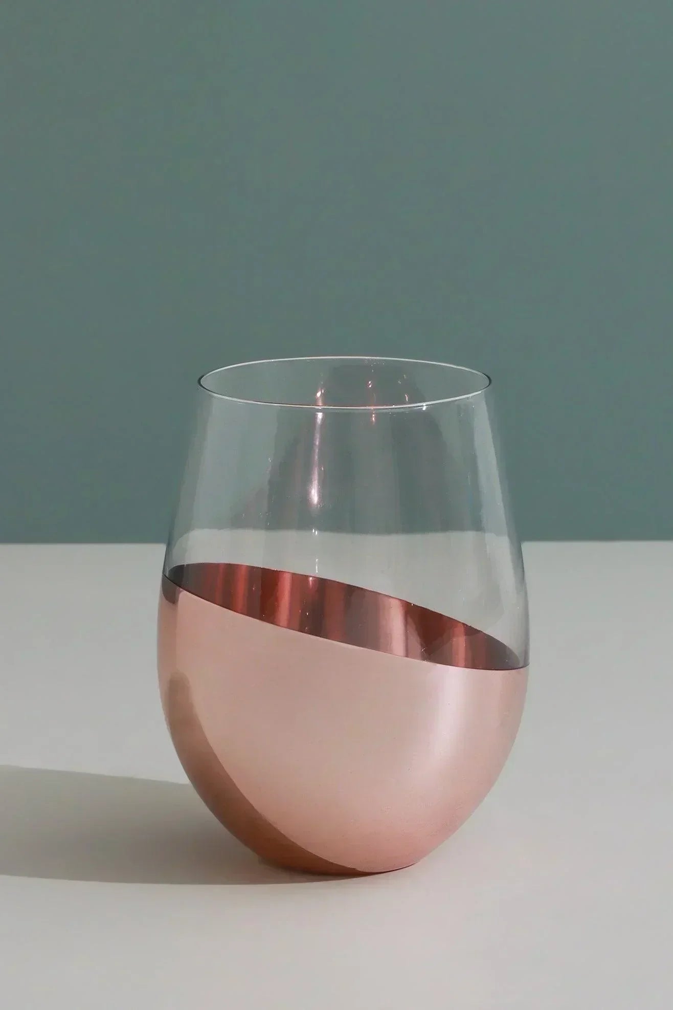 set-of-4-sephora-two-tone-rose-gold-tumbler-glasses-elegant-metallic-finish-g-decor-10999 - G Decor