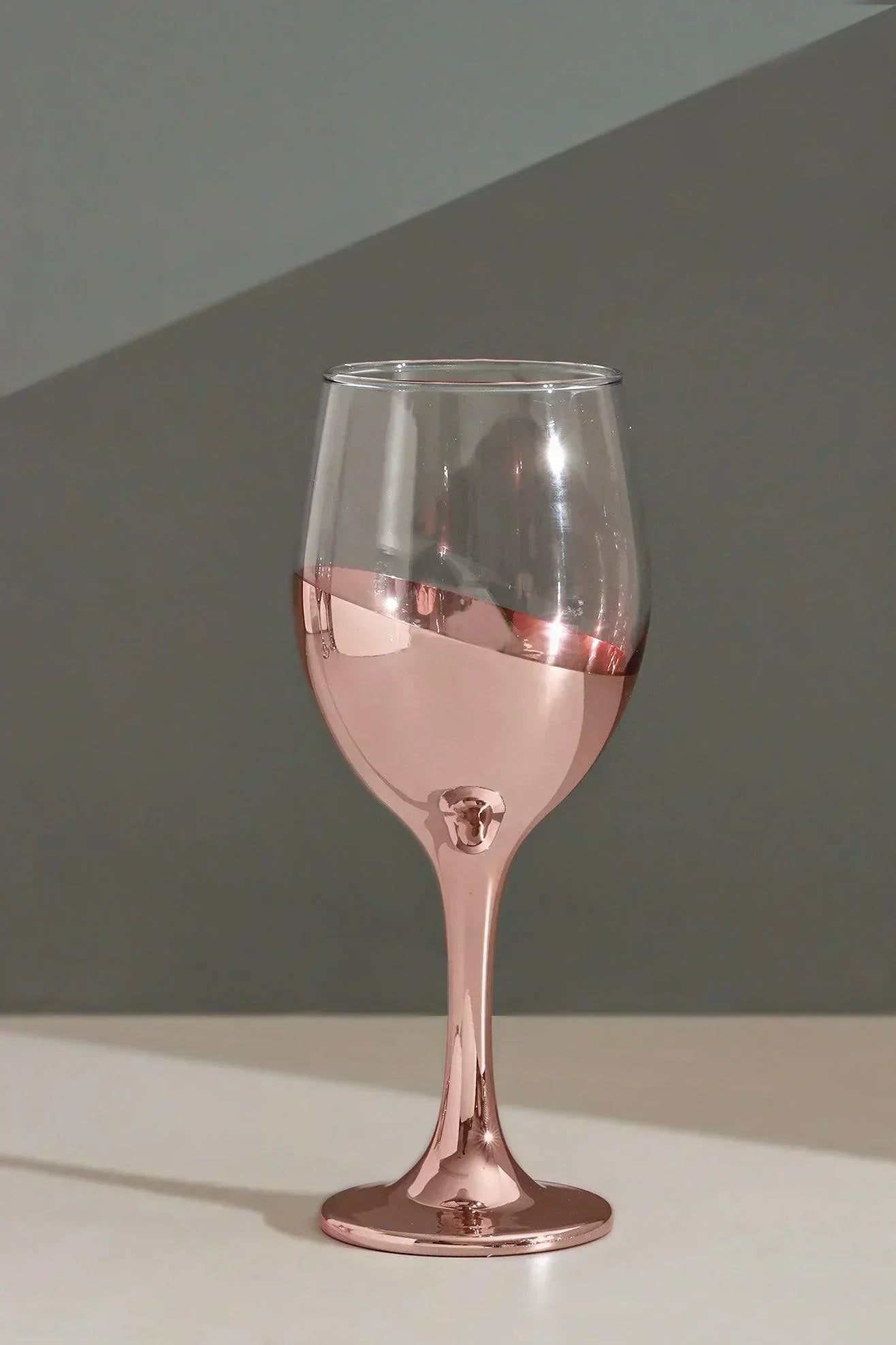 Sephora Two-Tone Rose Gold Wine Glasses Set of 4 — alternate view, G Decor