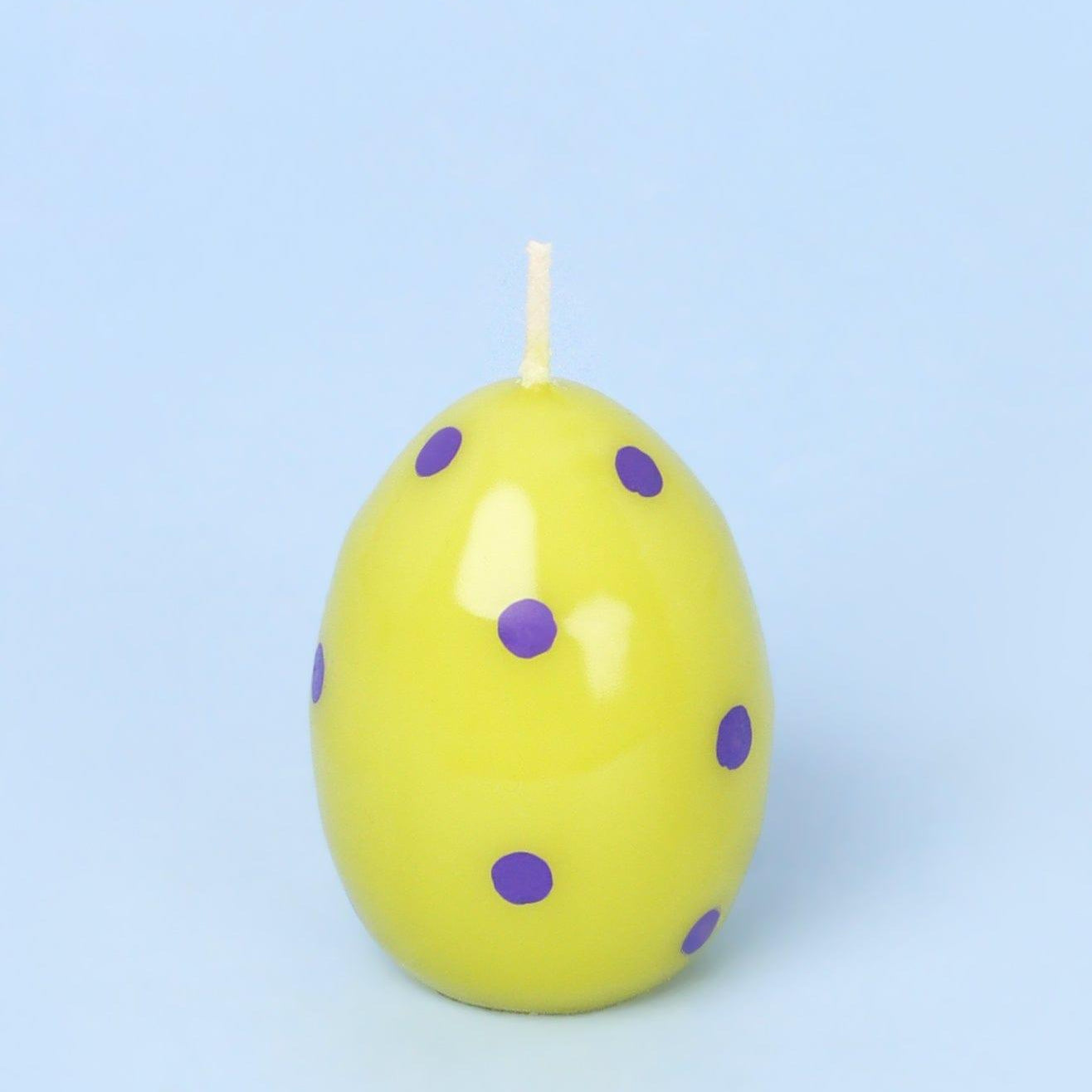 Set of 6 Easter Egg Candles - Green - G Decor