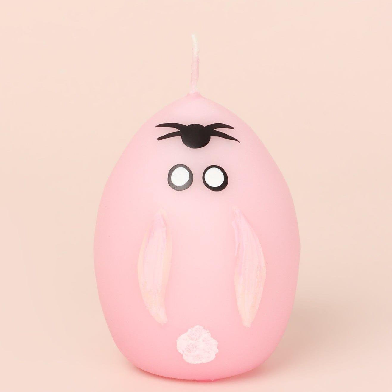 Set of 6 - Hoppy Easter Egg Candles - Pink - G Decor