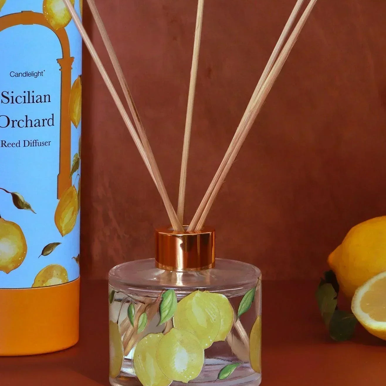 Sicilian Orchard Scented Reed Diffuser with Gift Box - G Decor