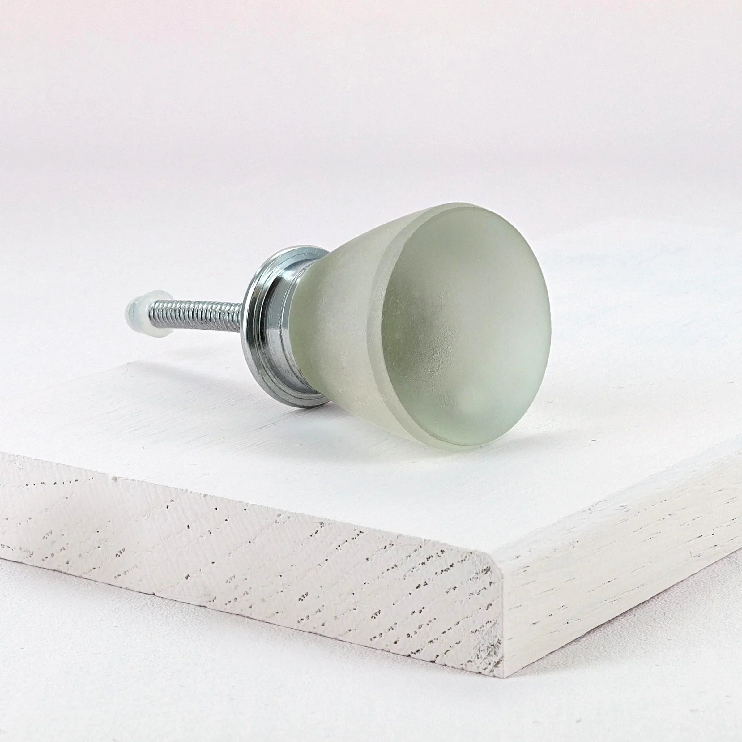 Sienna Frosted Flute Matt Glass Pull Knob - G Decor