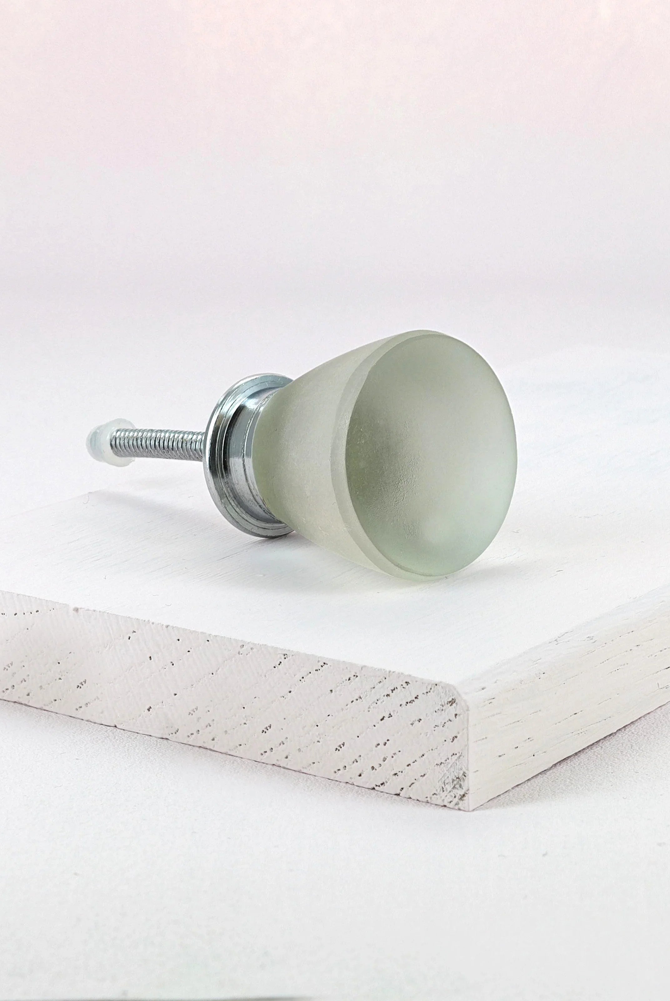 Sienna Frosted Flute Matt Glass Pull Knob - G Decor