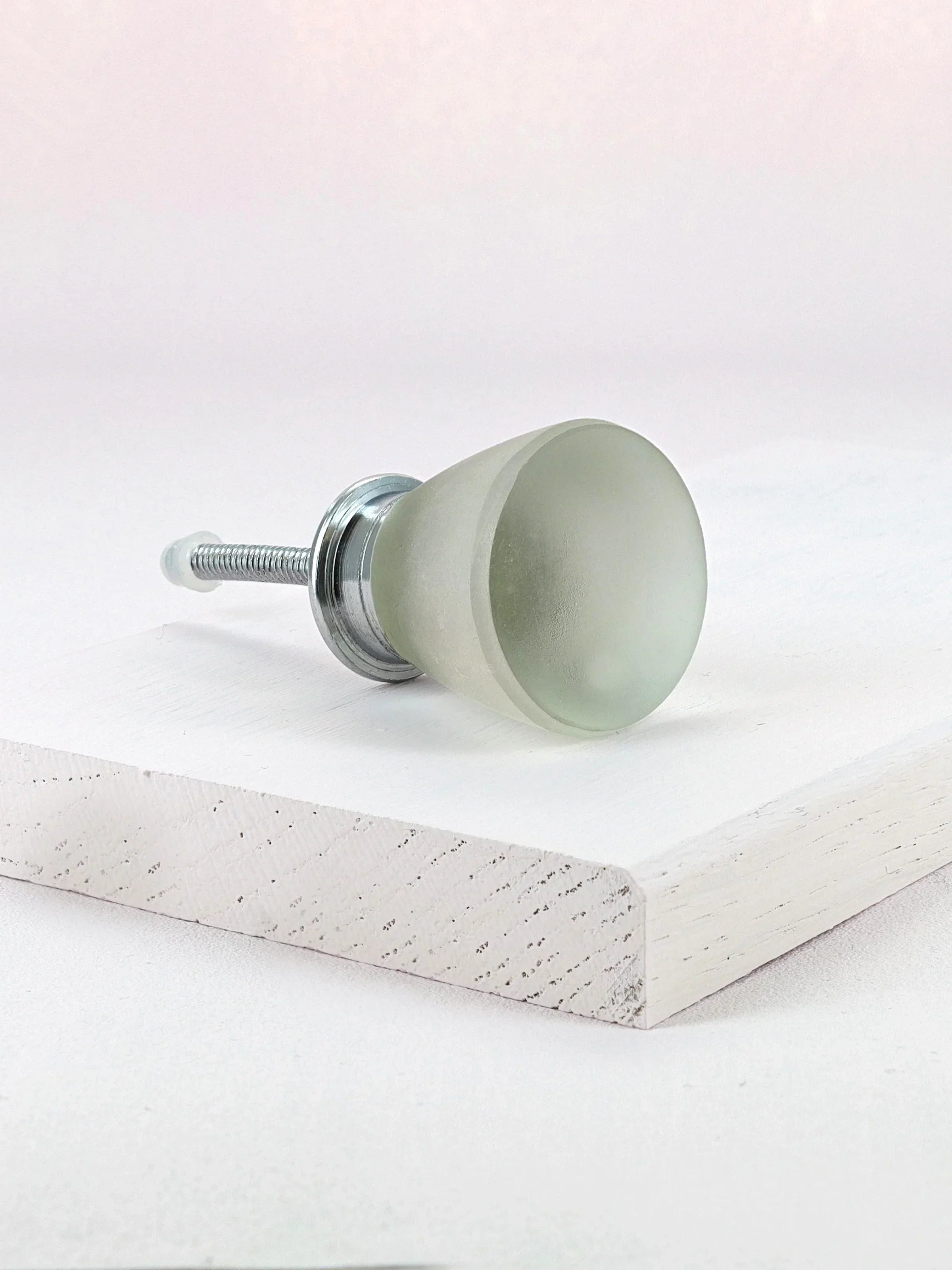 Sienna Frosted Flute Matt Glass Pull Knob - G Decor