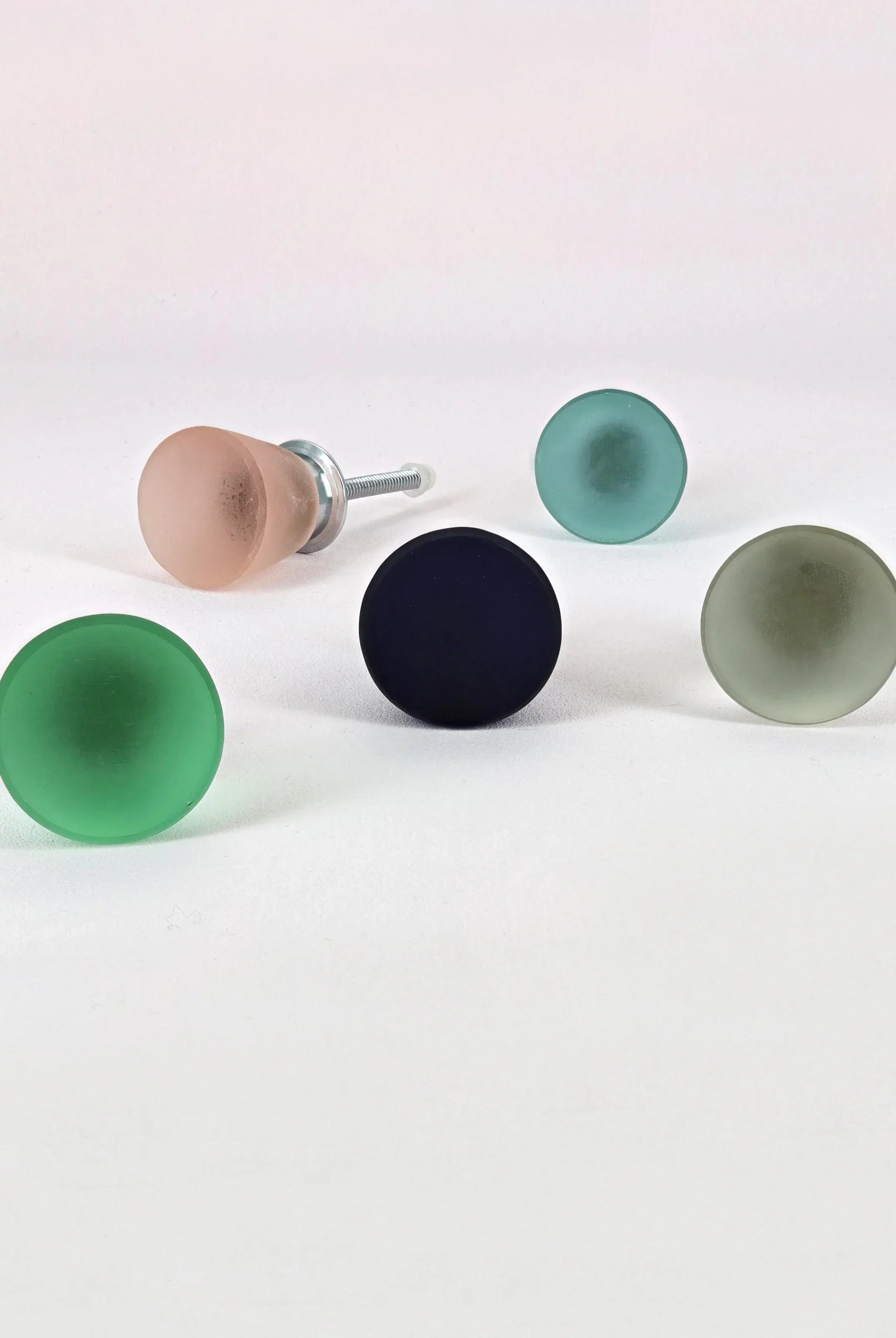 Sienna Frosted Flute Matt Glass Pull Knob - G Decor