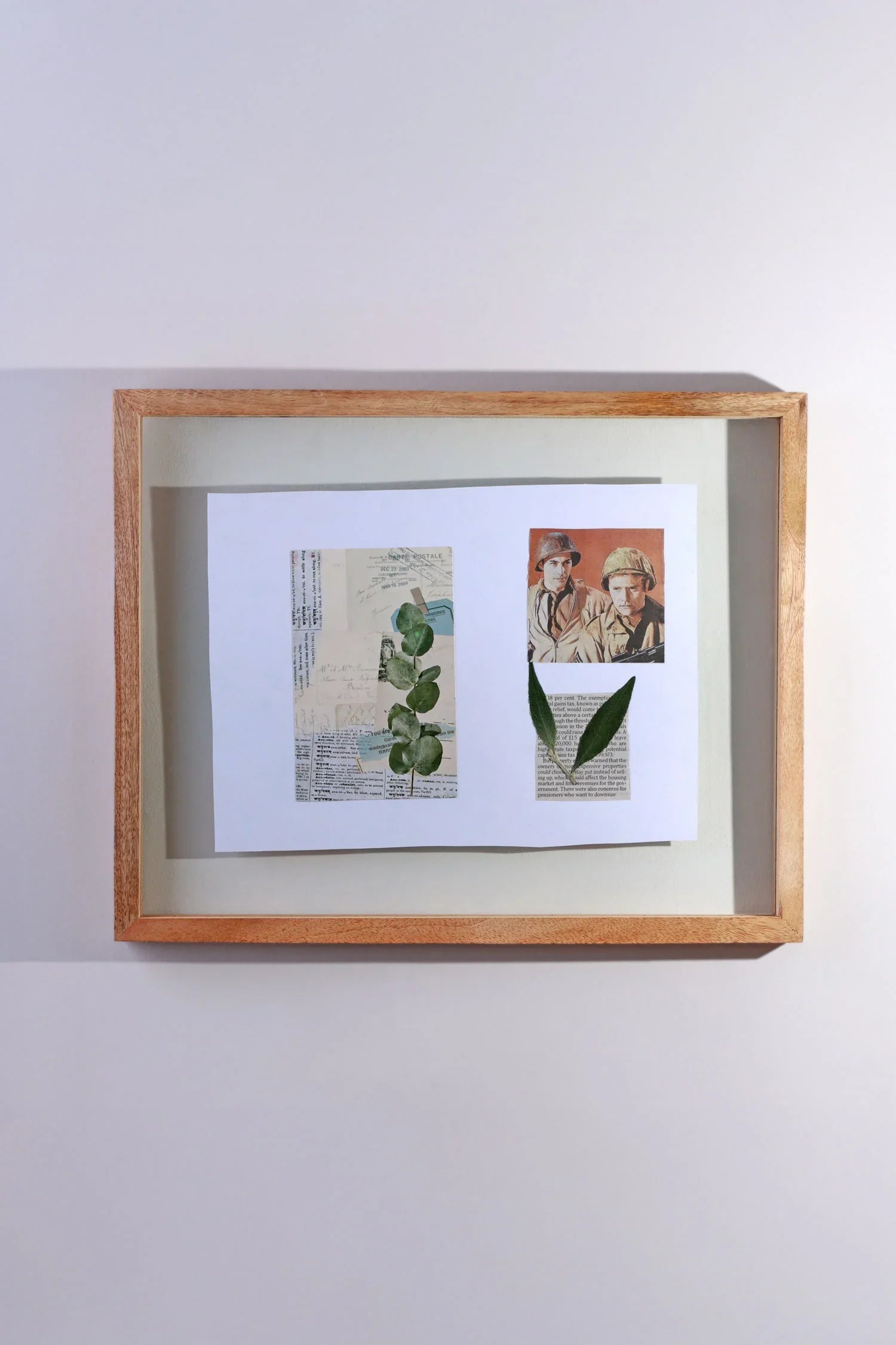 Taru Handmade Hanging Mango Wood Frame Duble Clear Large Glass Wall Display Portrait & Landscape - G Decor