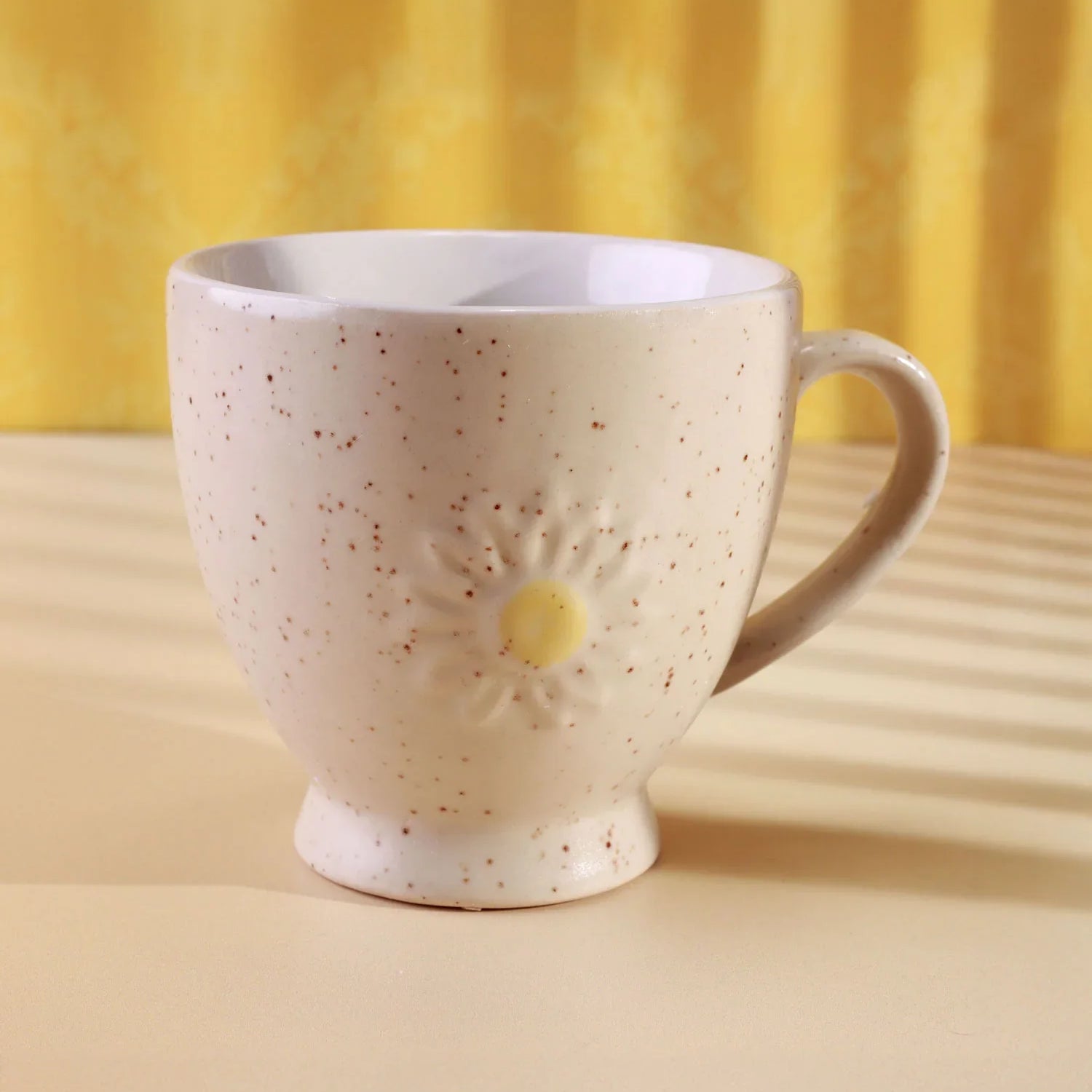 Tea, Coffee & Espresso Mug Collection Handmade & Hand-Painted Daisy Press Ceramic Cups - G Decor